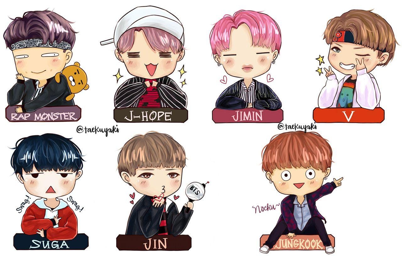 1280x840 Pin BTS Jhope Chibi Drawing Image to, Desktop