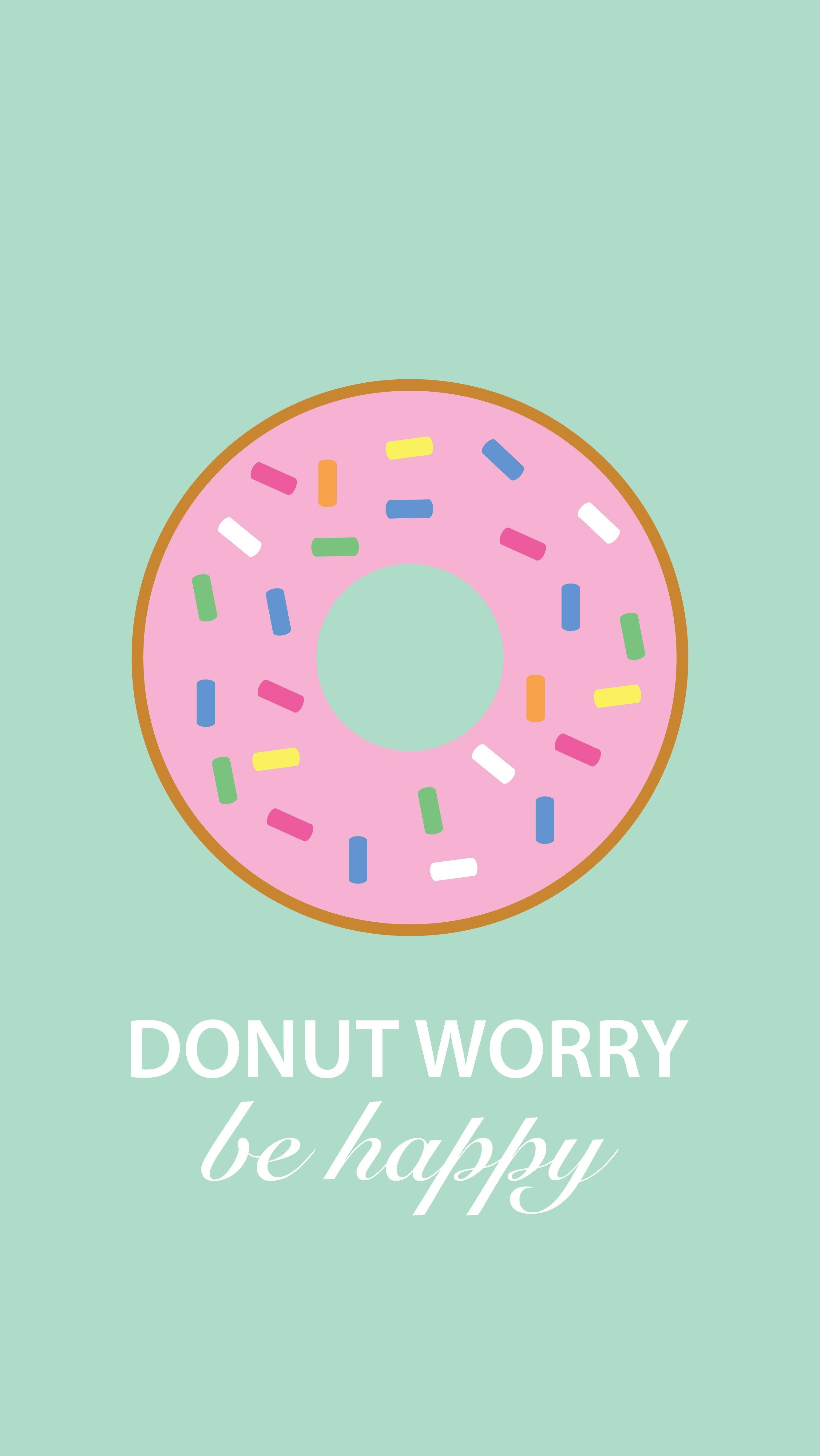 2670x4740 Donut Worry free wallpaper download, Phone