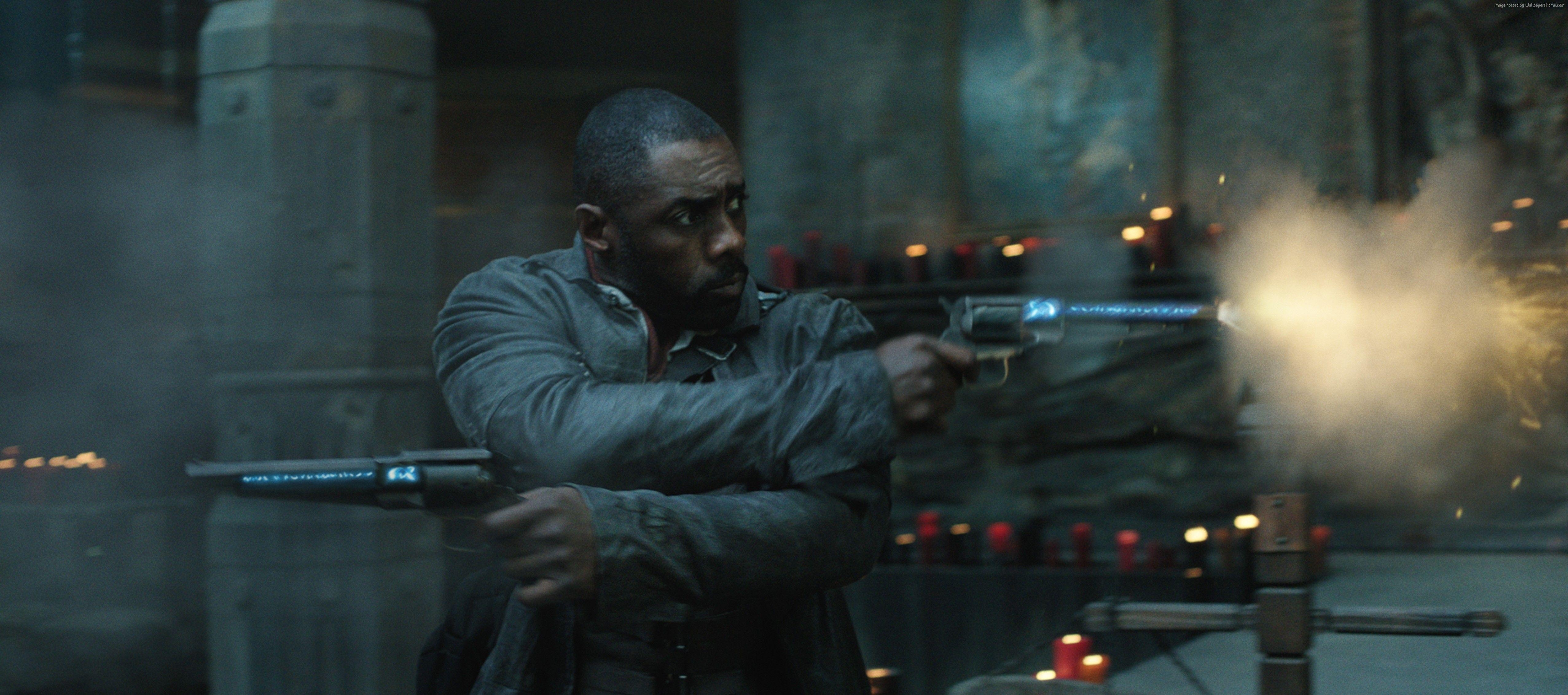 5110x2270 Wallpaper The Dark Tower, Idris Elba, Nicholas Hamilton, 5k, Dual Screen