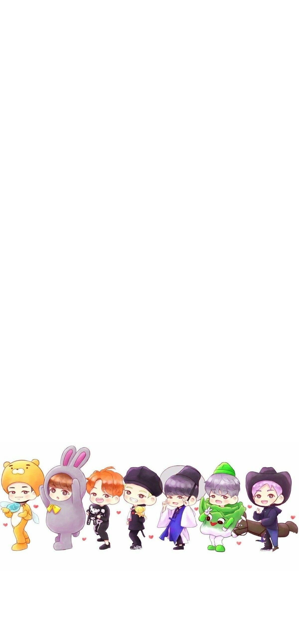 1200x2580 Bts Chibi Wallpaper, Phone