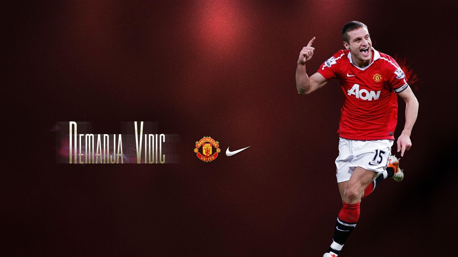 1920x1080 The irreplaceable player of Manchester United Nemanja Vidic, Desktop