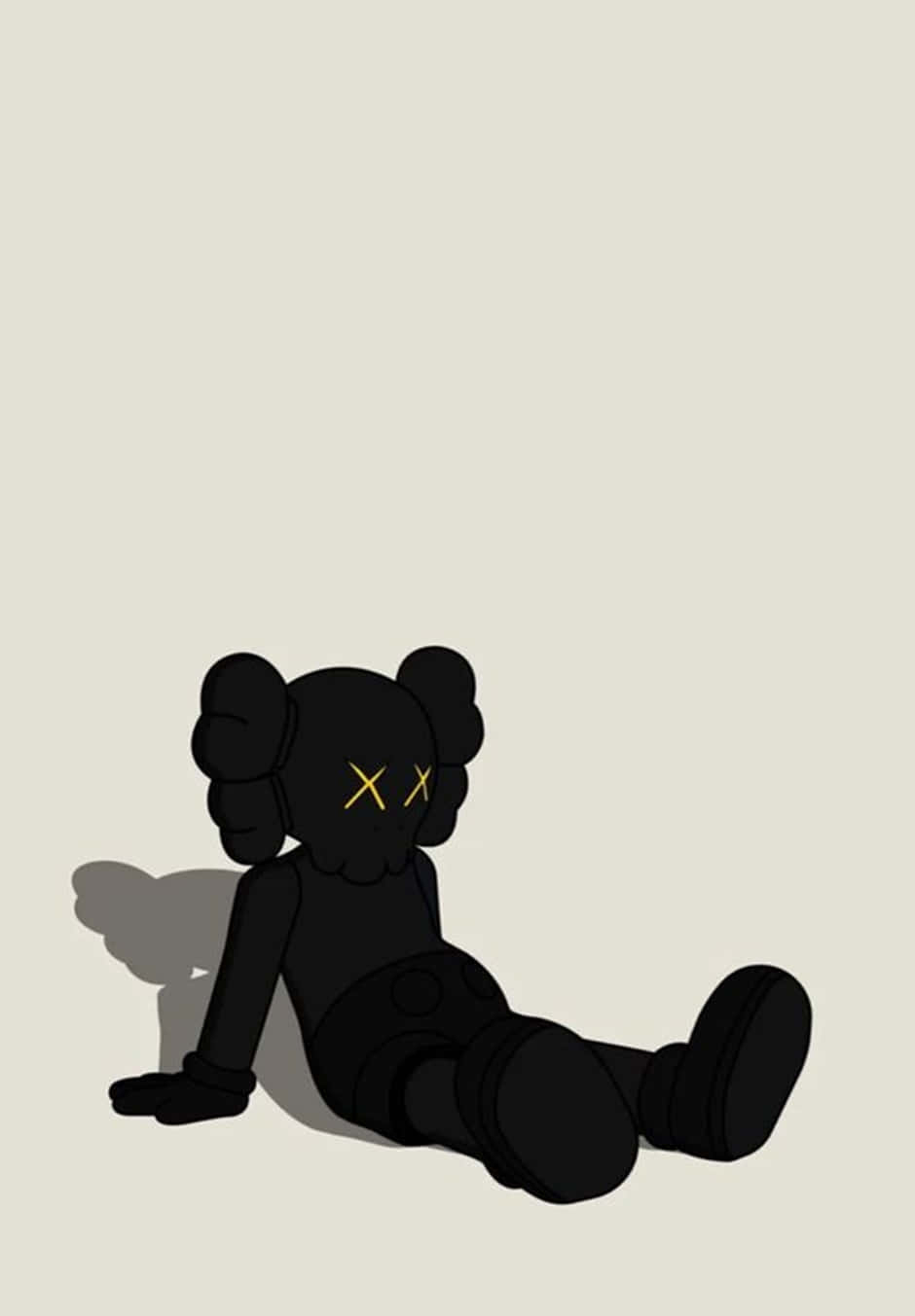 940x1360 Download Kaws Black And White Wallpaper, Phone