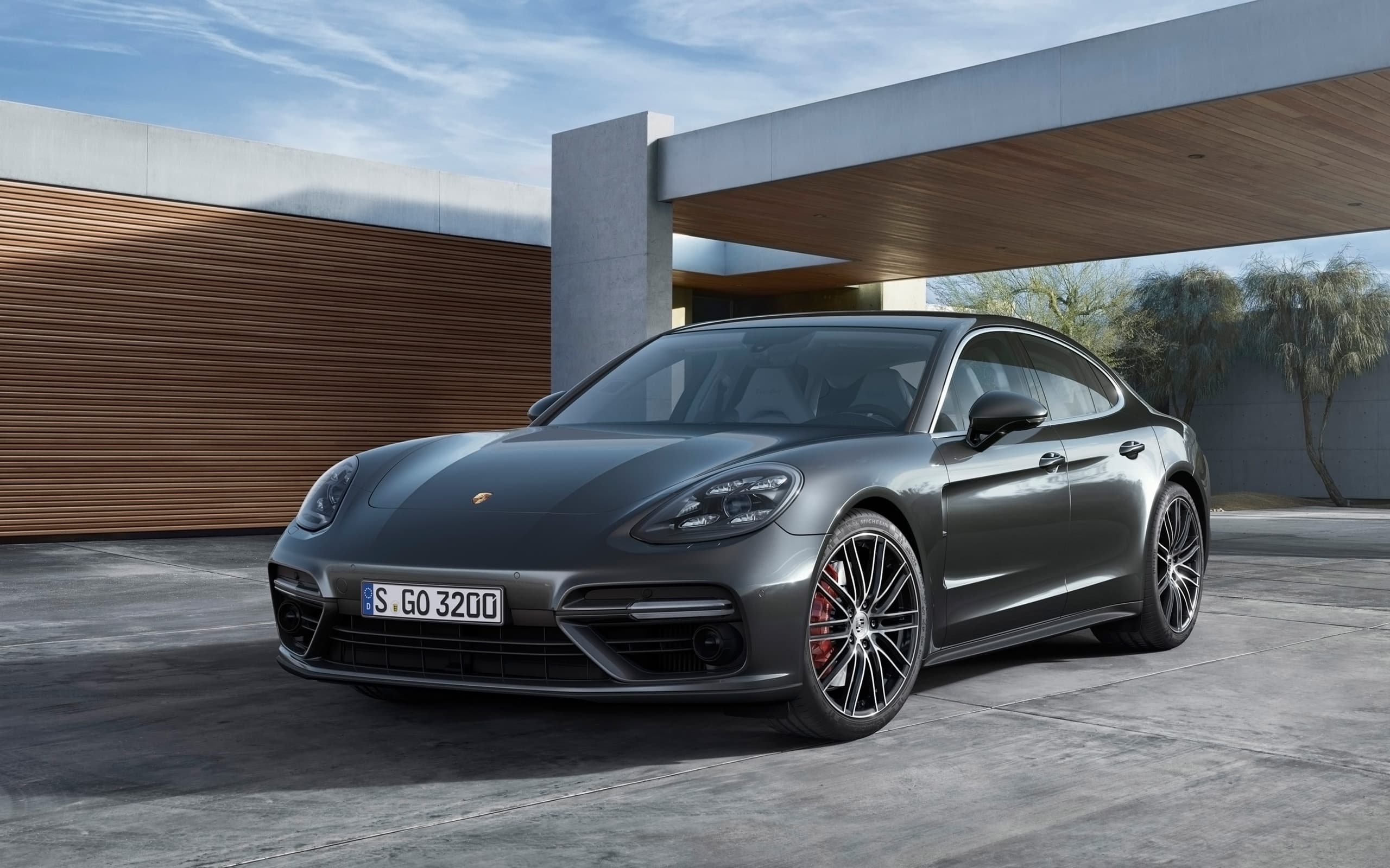 2560x1600 Porsche Panamera Turbo S 2017 wallpaper HD, White, Black, Red, Desktop