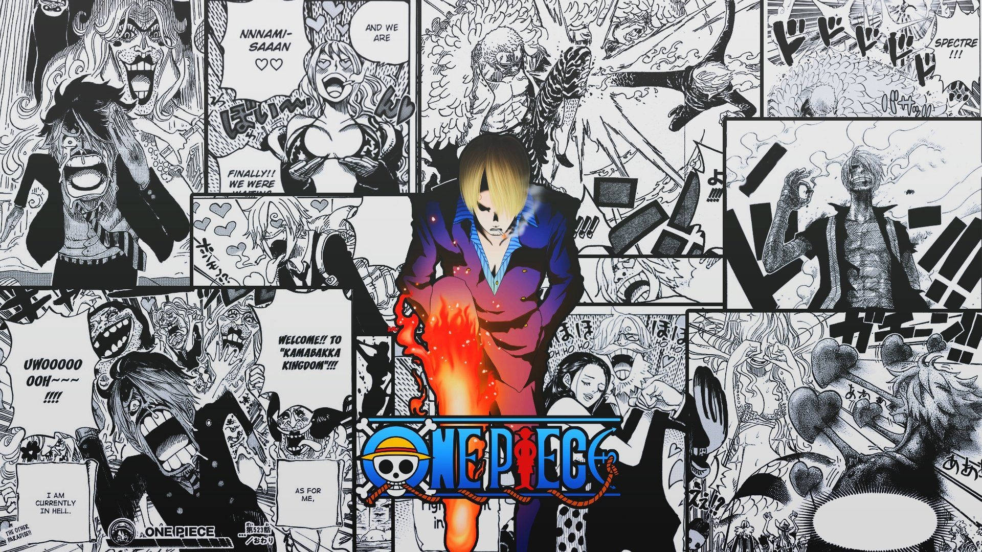 1920x1080 Download Straw Hat Cook Sanji Manga Panel Wallpaper, Desktop