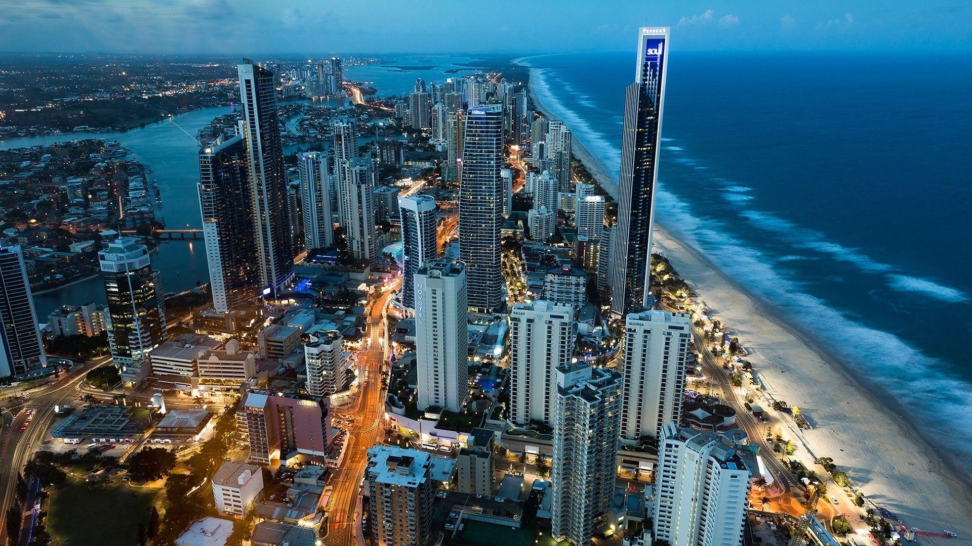 1920x1080 Gold Coast In Queensland, Australia HD Wallpaper. Wallpaper Studio, Desktop