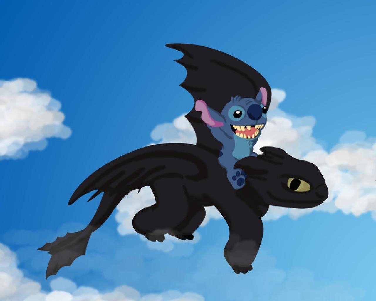 1280x1030 Toothless And Stitch Wallpaper #EYXS7TI, 59.79 Kb, Desktop