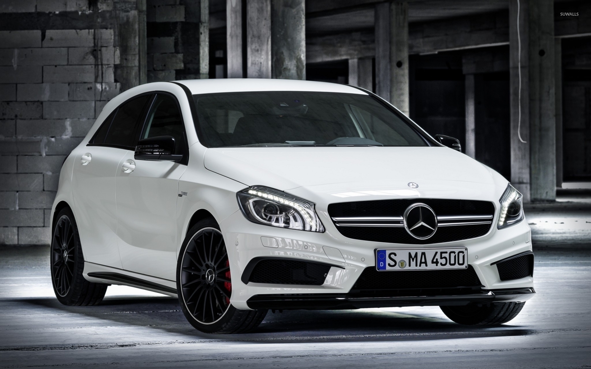 1920x1200 White Mercedes Benz A45 AMG Wallpaper Wallpaper, Desktop