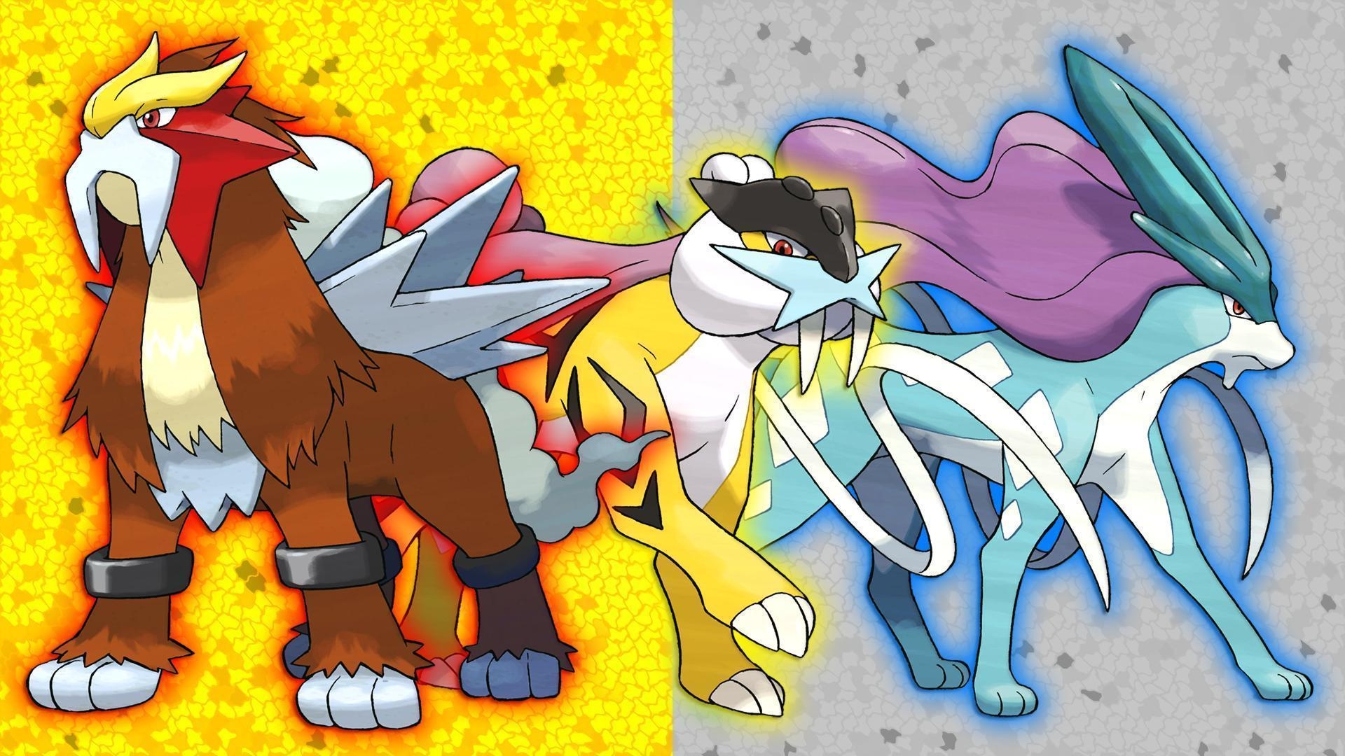 1920x1080 Entei, Raikou and Suicune Wallpaper (V2), Desktop