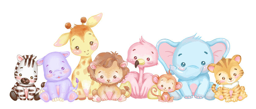 840x360 Baby Animals Image, Dual Screen