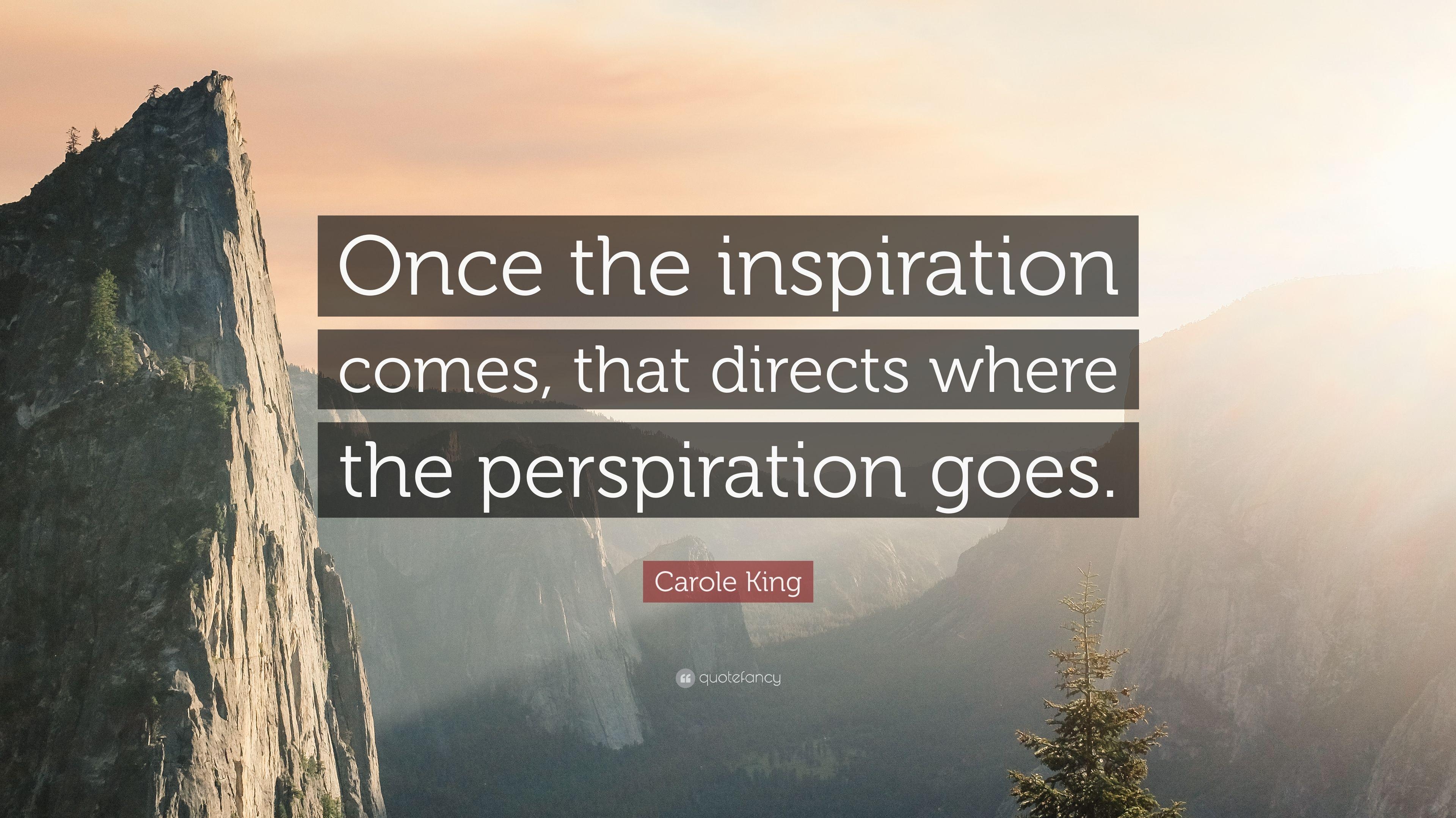 3840x2160 Carole King Quote: “Once the inspiration comes, that directs where, Desktop