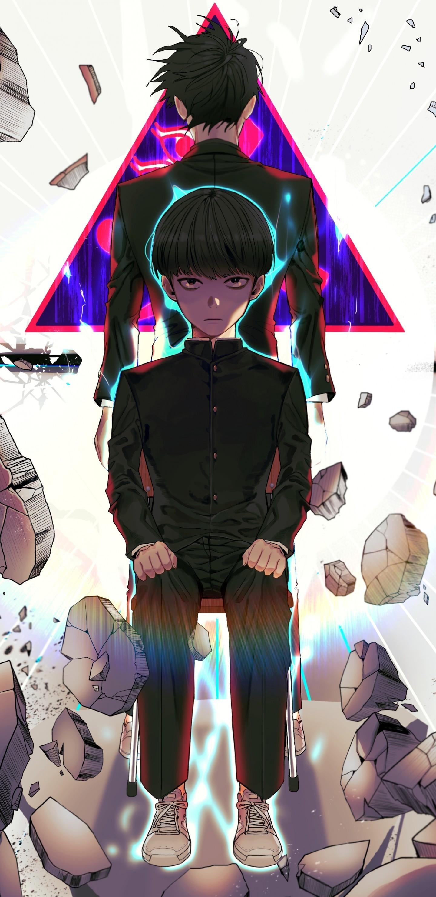 1440x2960 Download  Kageyama Shigeo, Mob Psycho Stones, Phone