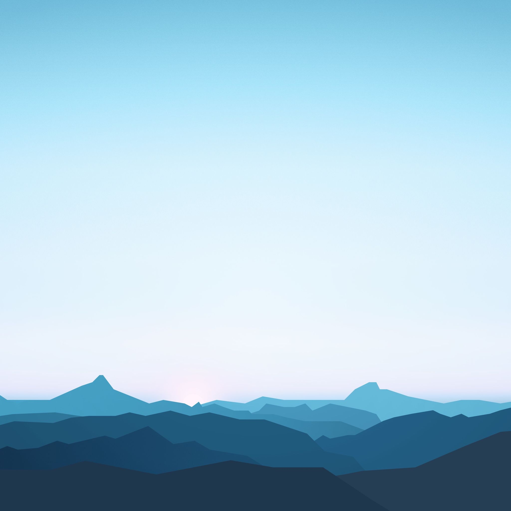 2050x2050 Mountains Landscape Minimalism 5k iPad Air HD 4k, Phone