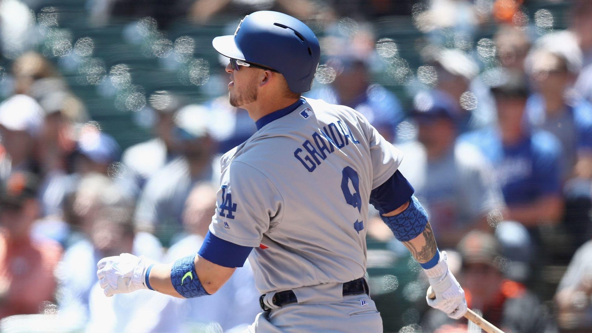 2050x1160 Dodgers' Yasmani Grandal has been on a tear this month, but don't, Desktop