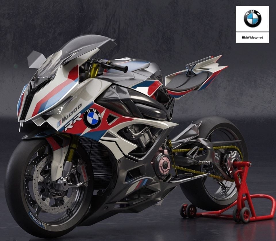 960x840 BMW M1000RR. Electric Supercharged Bike Design, Desktop