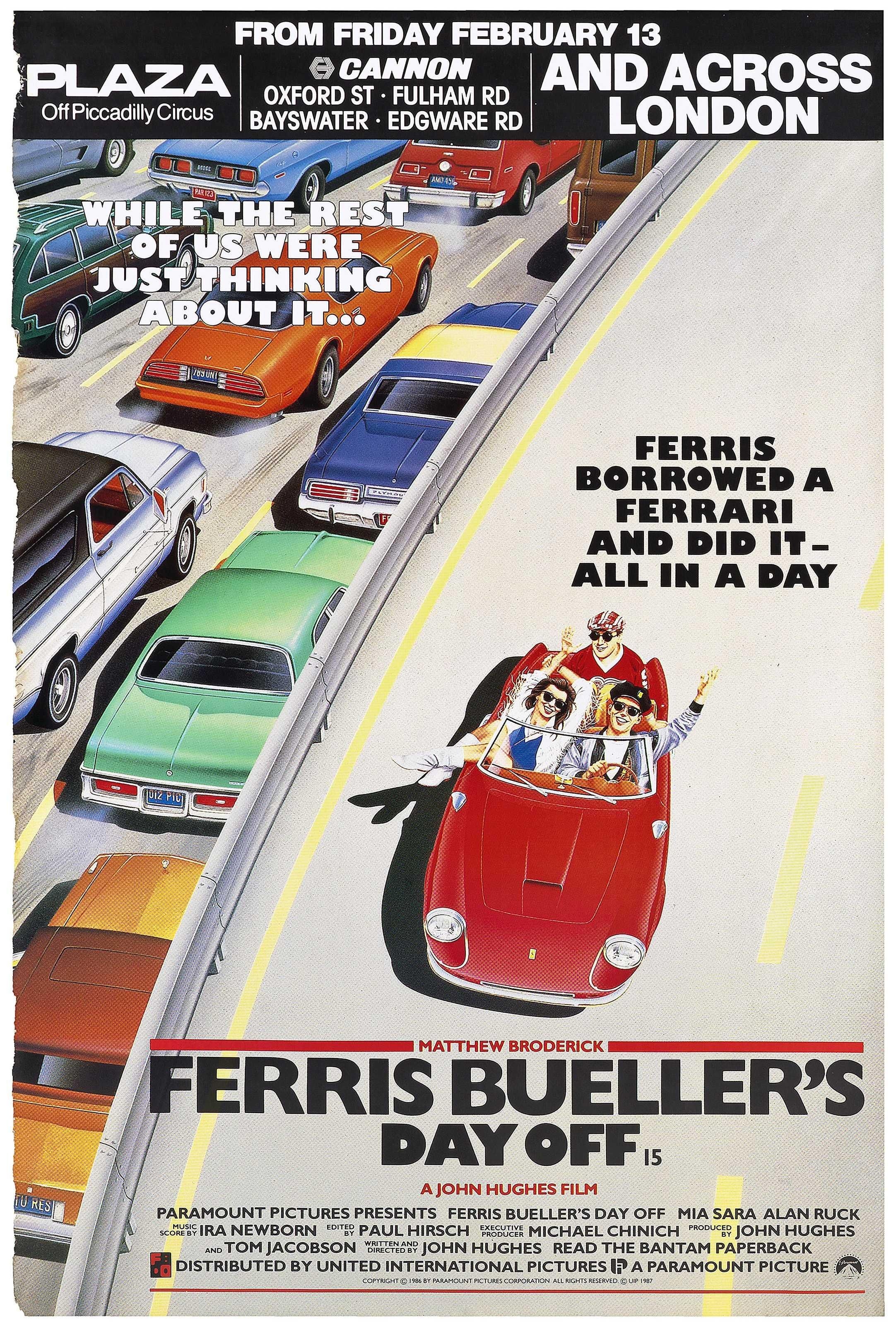 2170x3200 edgarwright bill for the day: Ferris Bueller's Day Off (1986) & Election (1999). A top grade high school double with the added pleasure of seeing Matthew Broderick metamorphosize from, Phone