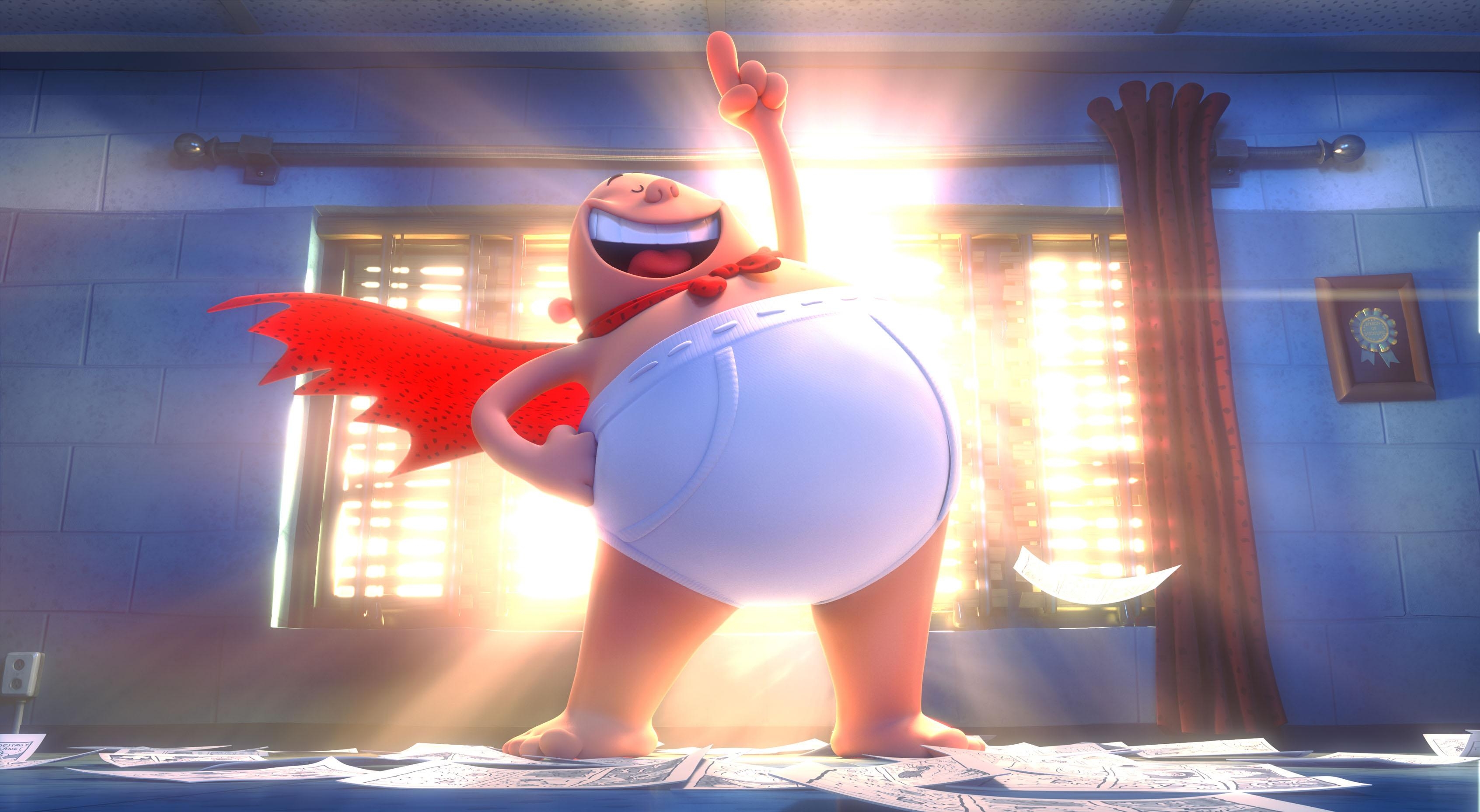 3390x1860 Wallpaper Captain Underpants: The First Epic Movie, Animation, 2017, Desktop