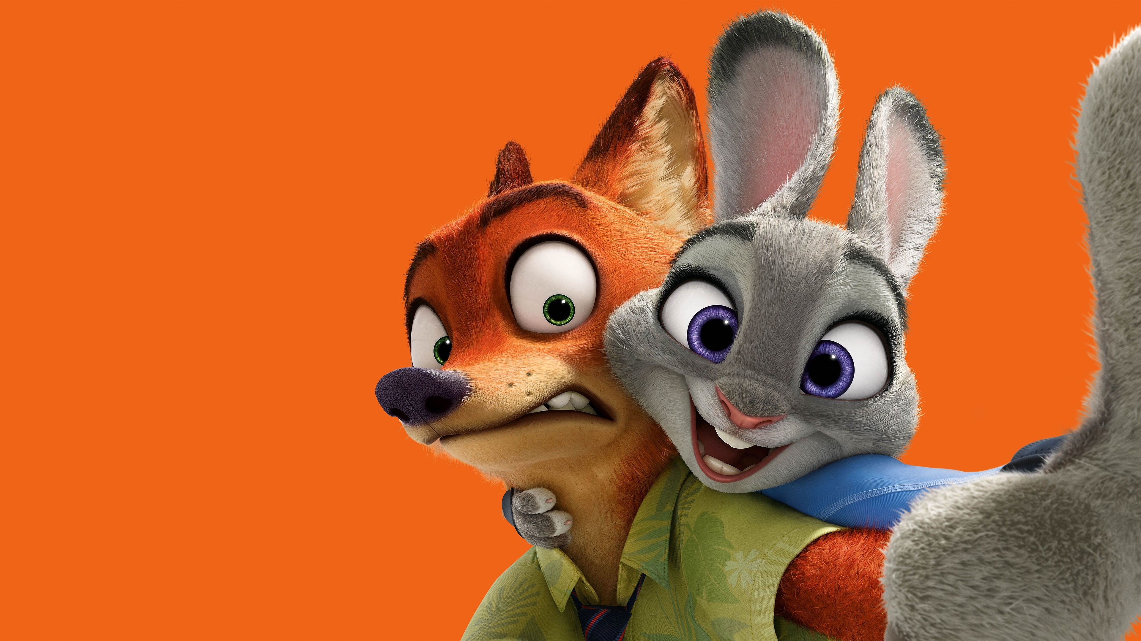 3840x2160 Wallpaper Zootopia, fox, rabbit, cartoon, Movies, Desktop