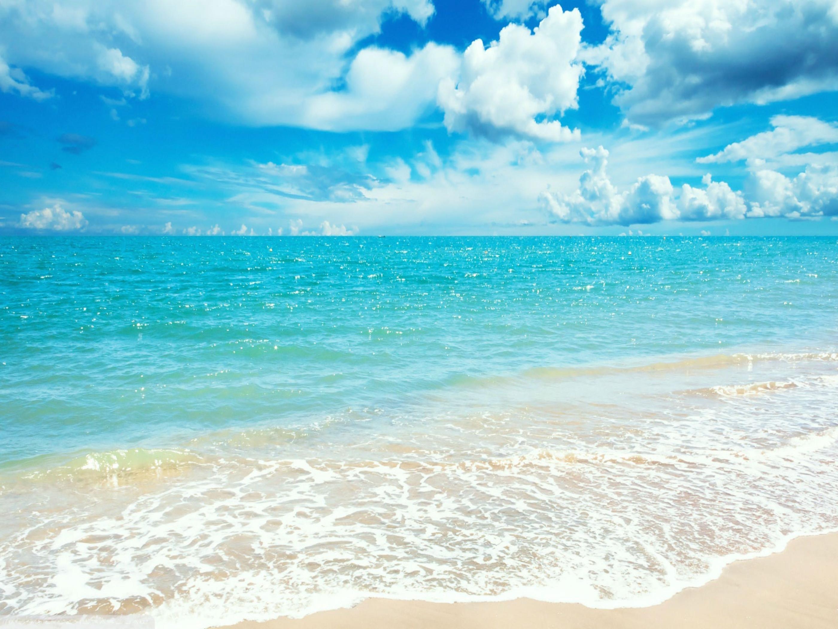 2800x2100 Sunny Beach Wallpaper S27NV, Desktop