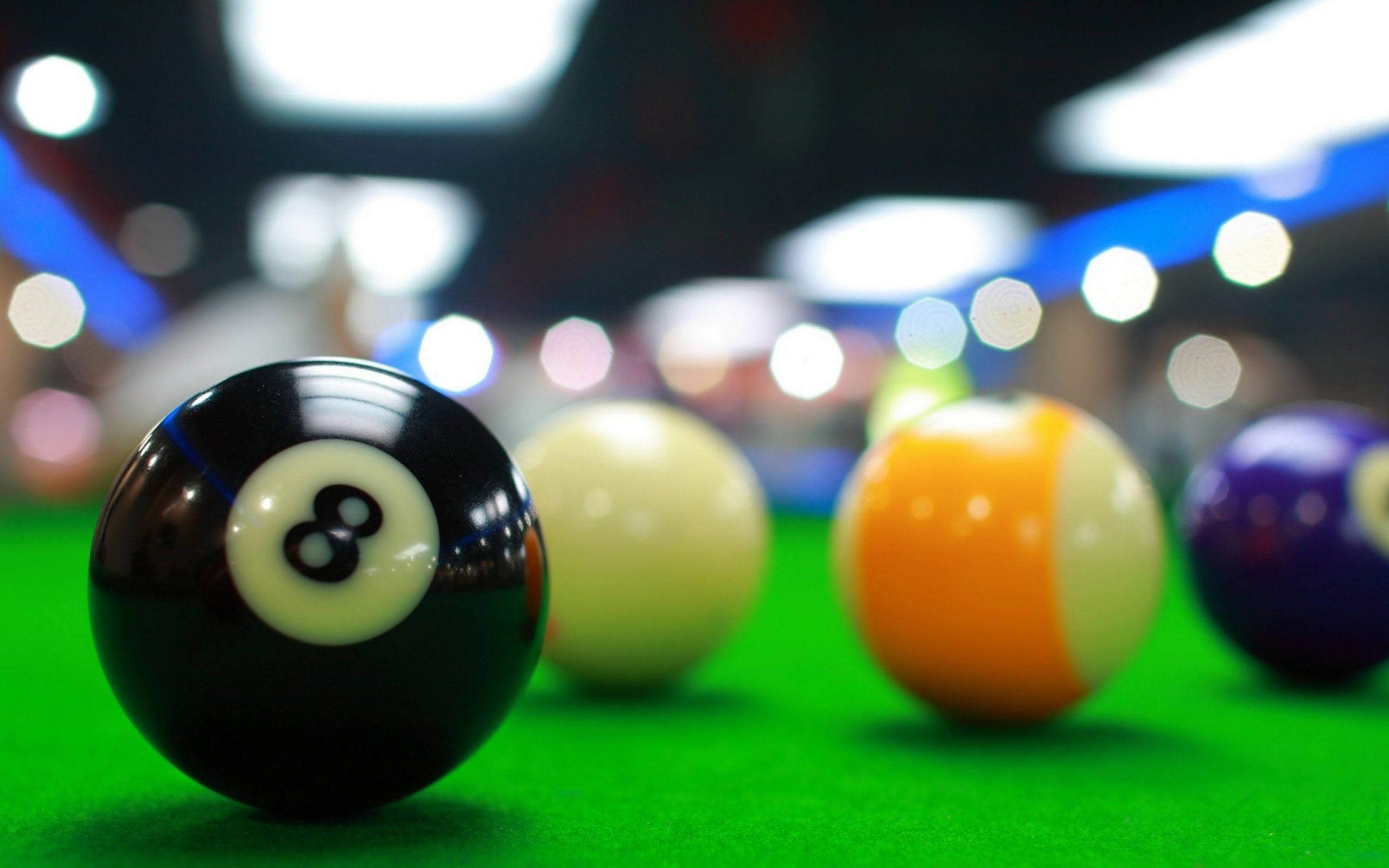 2560x1600 Free HD Number 8 Black Ball Billiard Wallpaper Download, Desktop