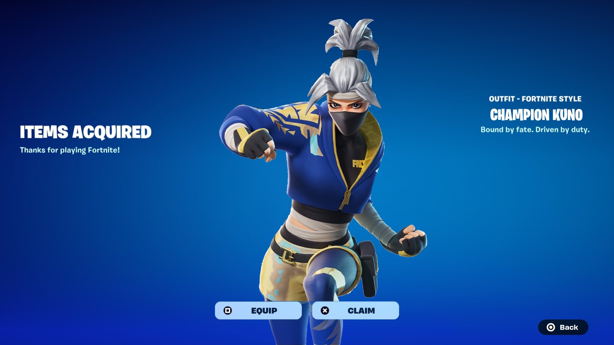 2050x1160 FORTNITE FNCS CHAMPION KUNO SKIN, Desktop