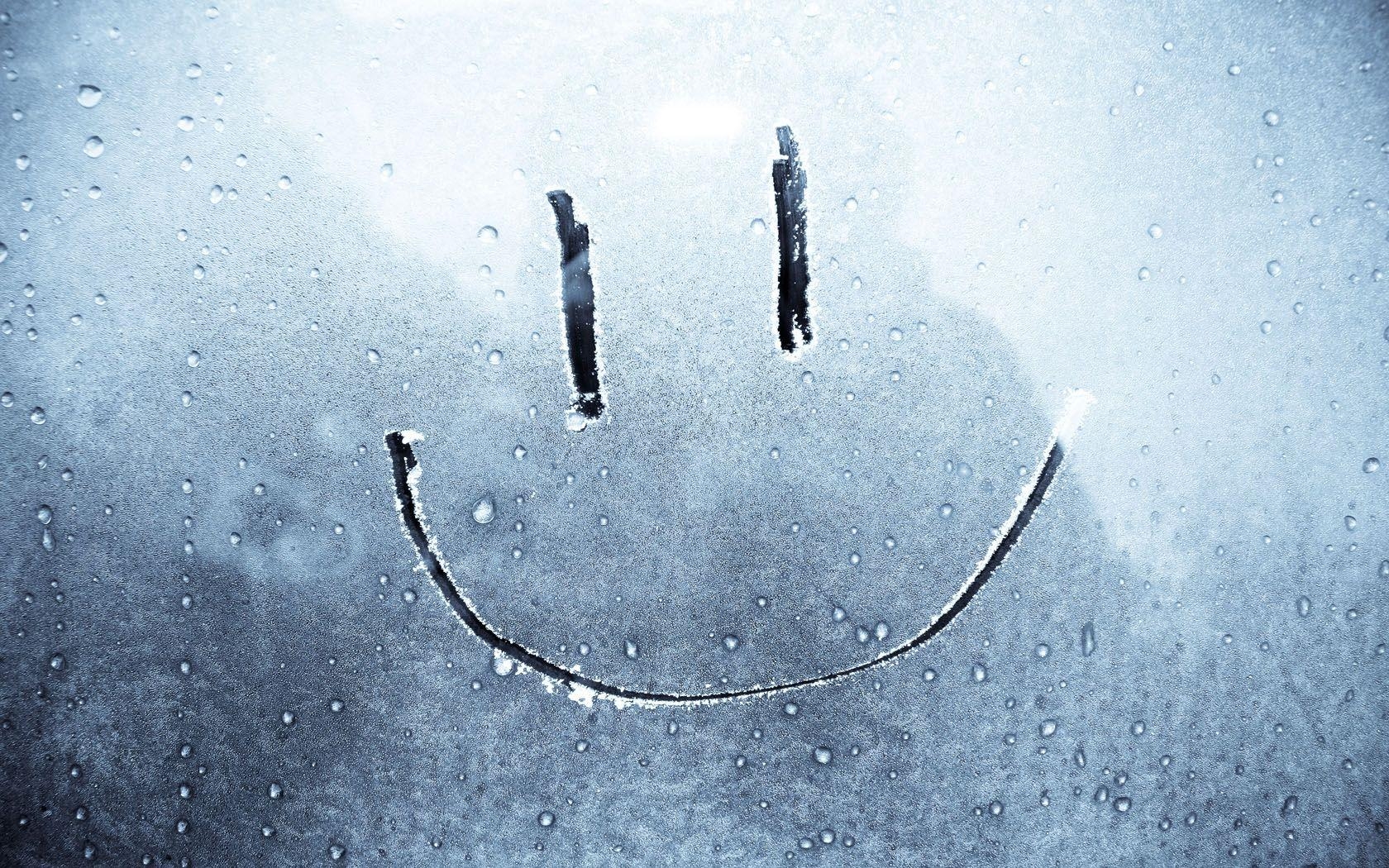 1680x1050 Wallpaper Smile, Drawing on glass, Happiness HD, Picture, Image, Desktop