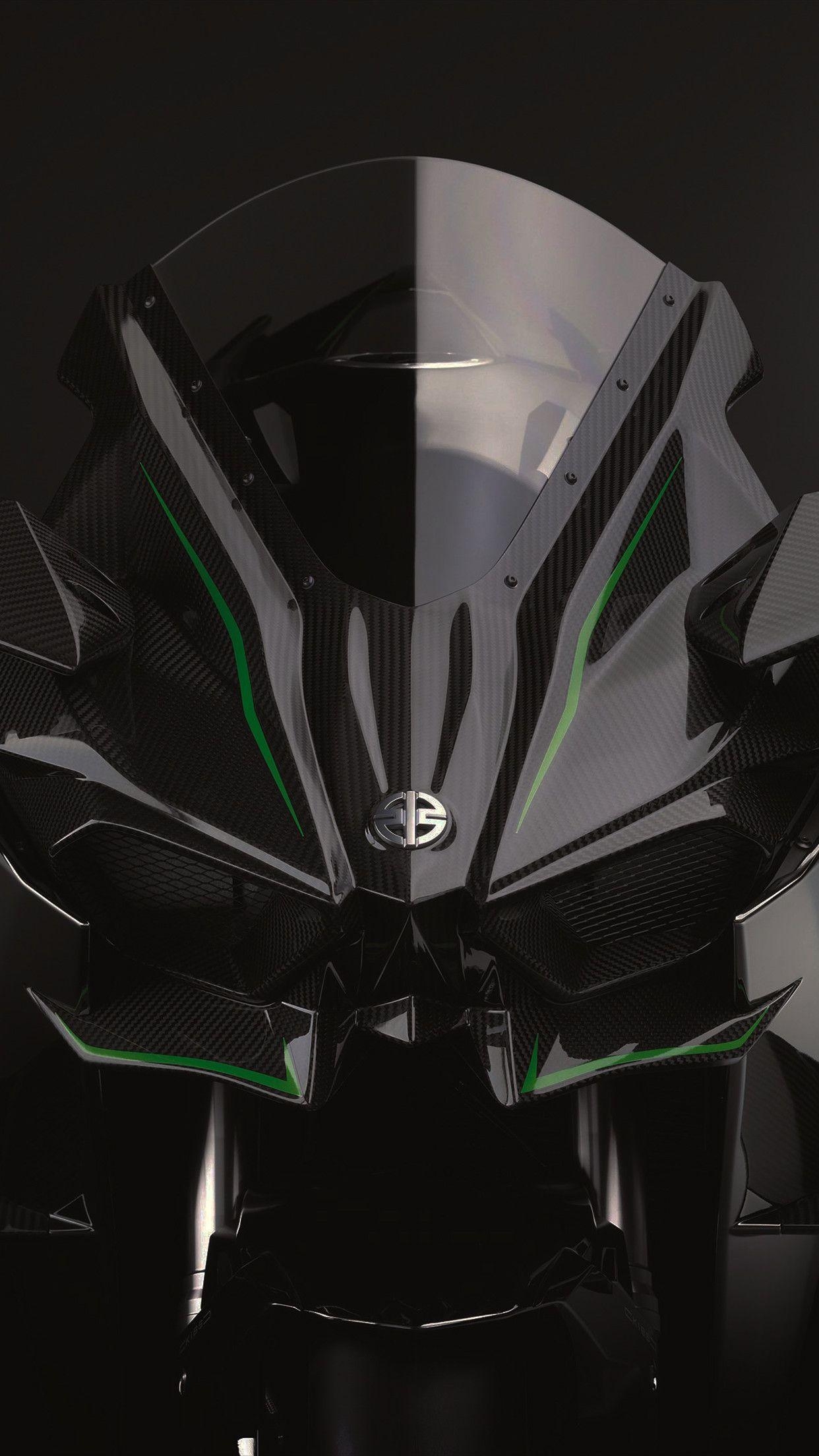 1250x2210 Kawasaki H2R Front IPhone Parallax 3Wallpaper, Phone