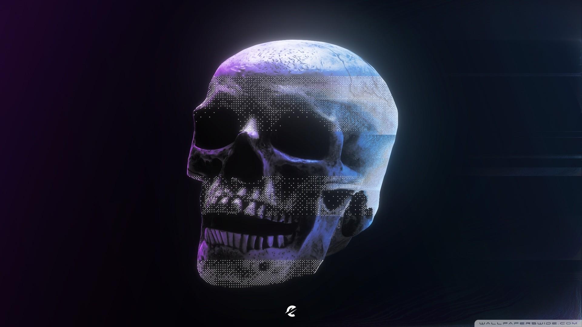 1920x1080 Purple Skull Wallpaper, Desktop