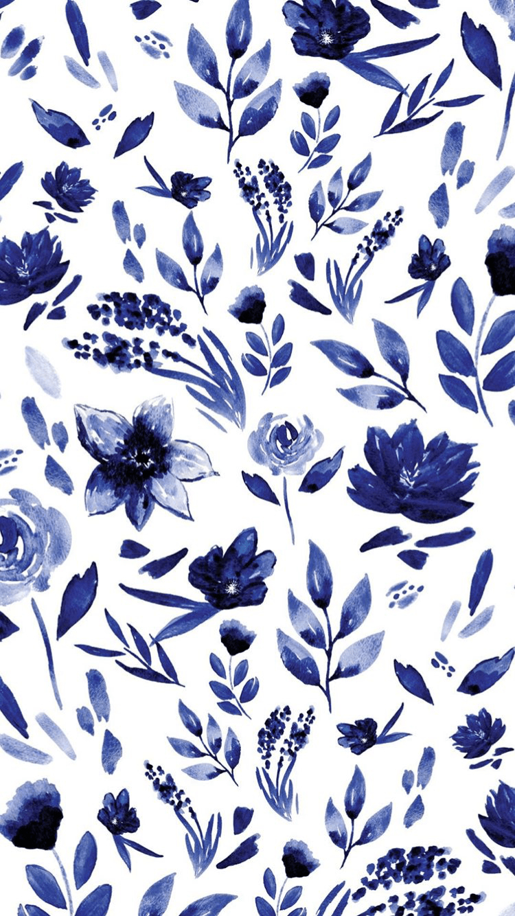 750x1340 Blue Flowers Wallpaper from BFB. Blue flower wallpaper, Phone