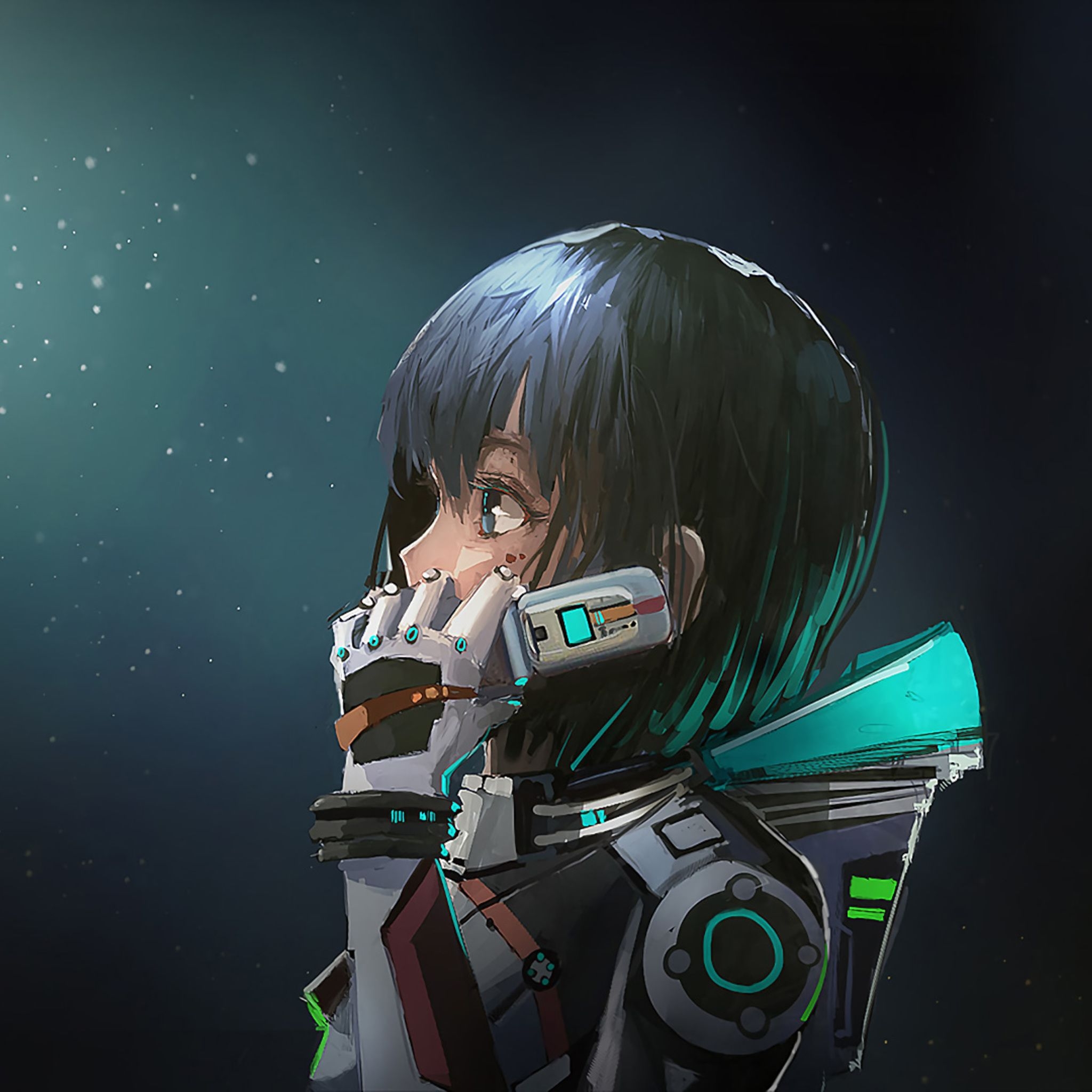 2050x2050 Astronaut Anime Girl iPad Air HD 4k Wallpaper, Image, Background, Photo and Picture, Phone