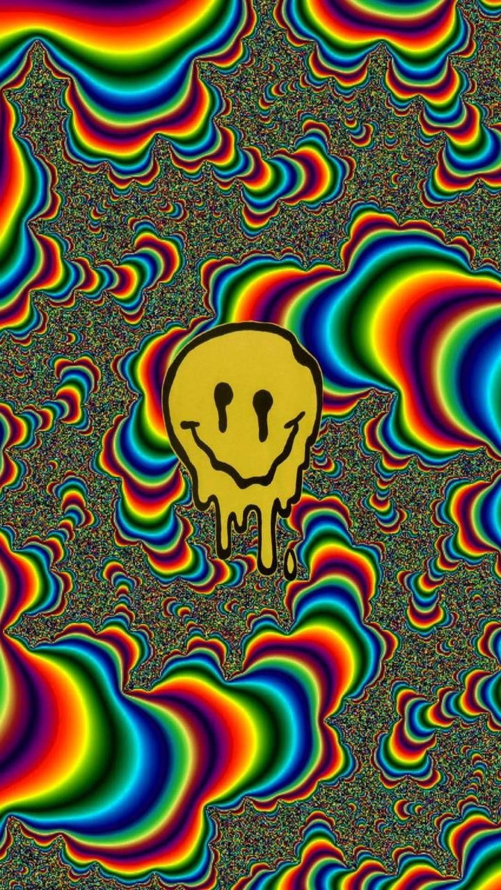 720x1280 Trippy looking smiley face, Phone