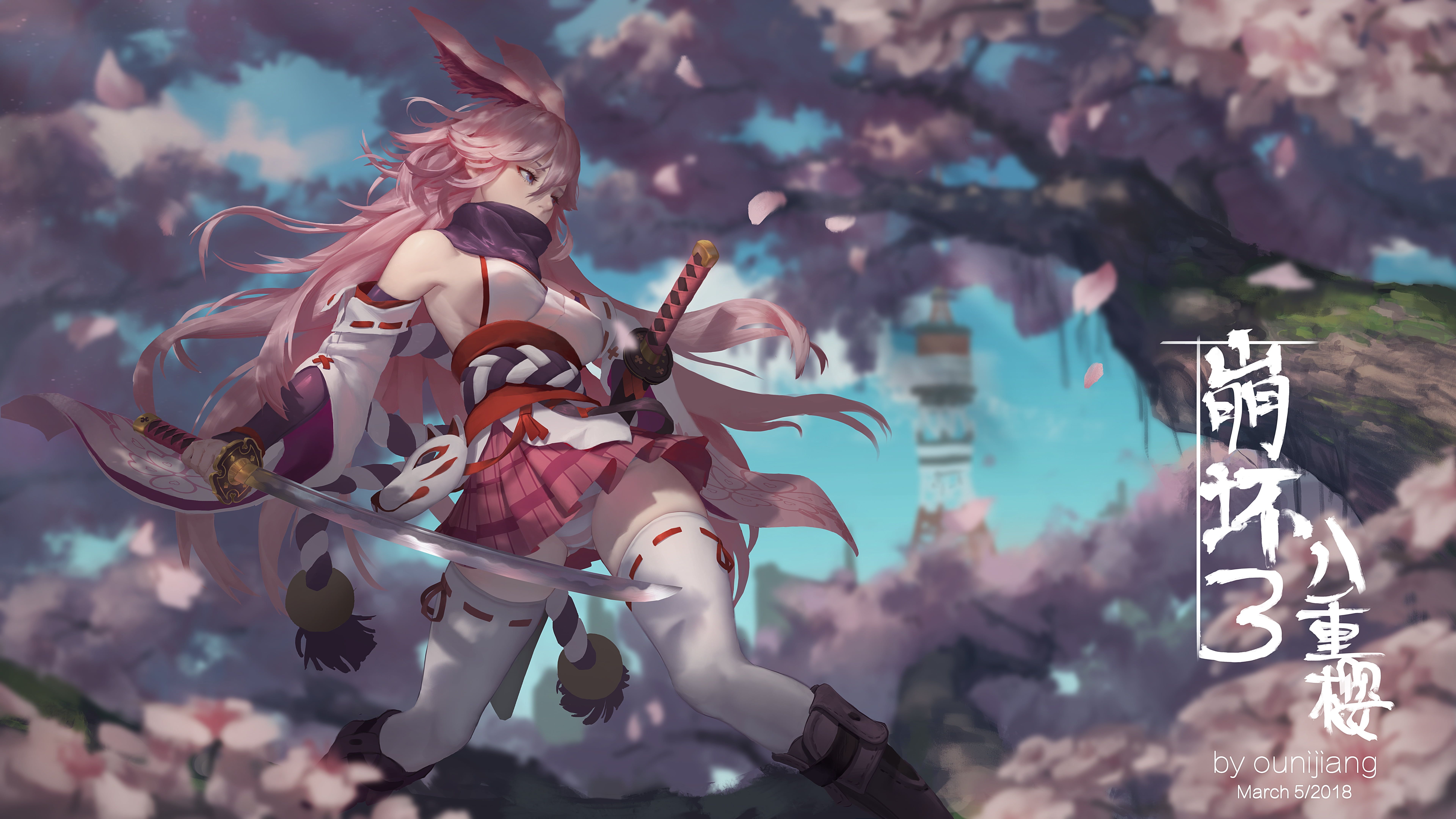 7680x4320 anime anime girls Honkai Impact K #wallpaper #hdwallpaper, Desktop