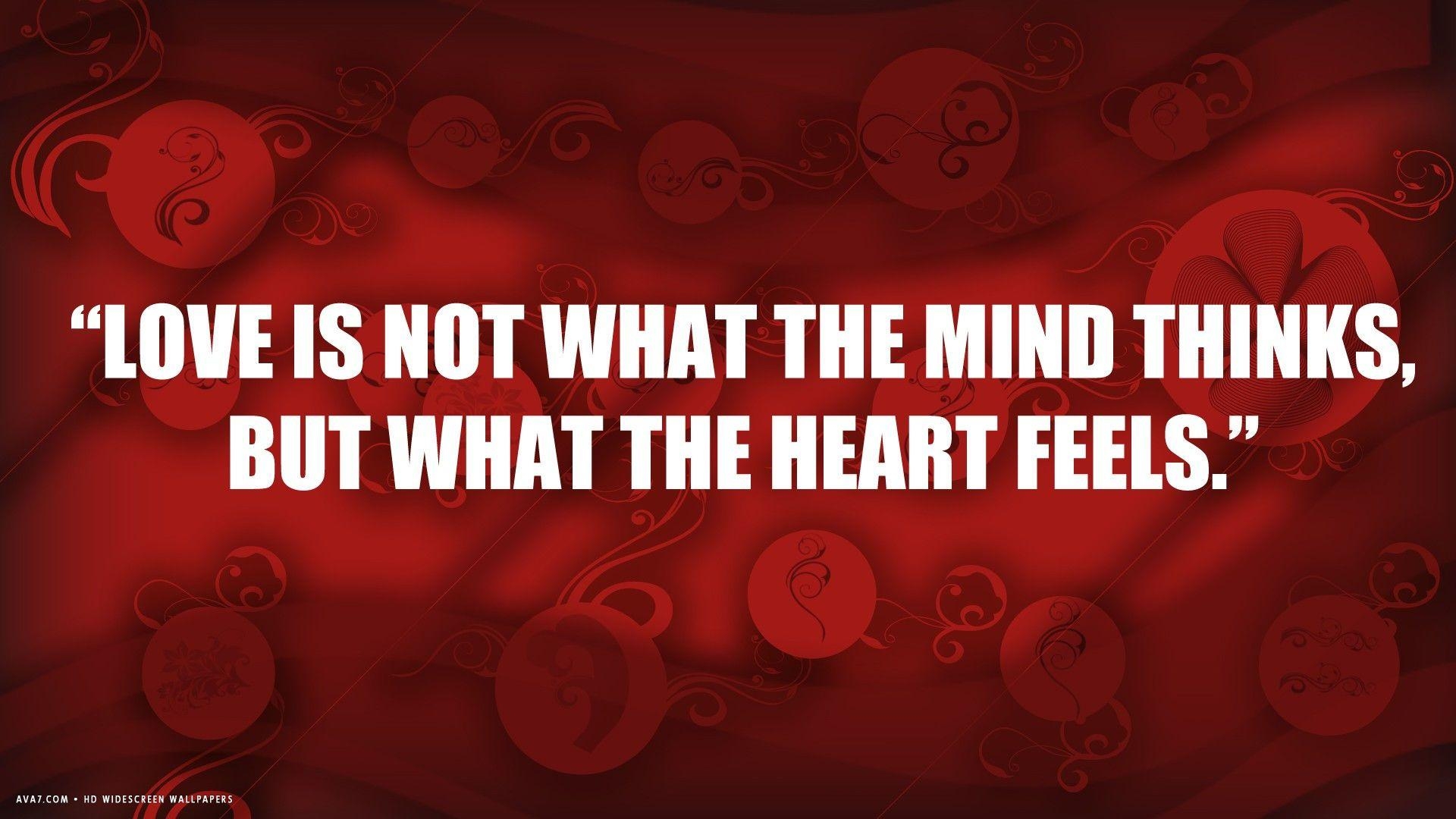 1920x1080 love quote what heart feels red HD widescreen wallpaper / romantic background, Desktop