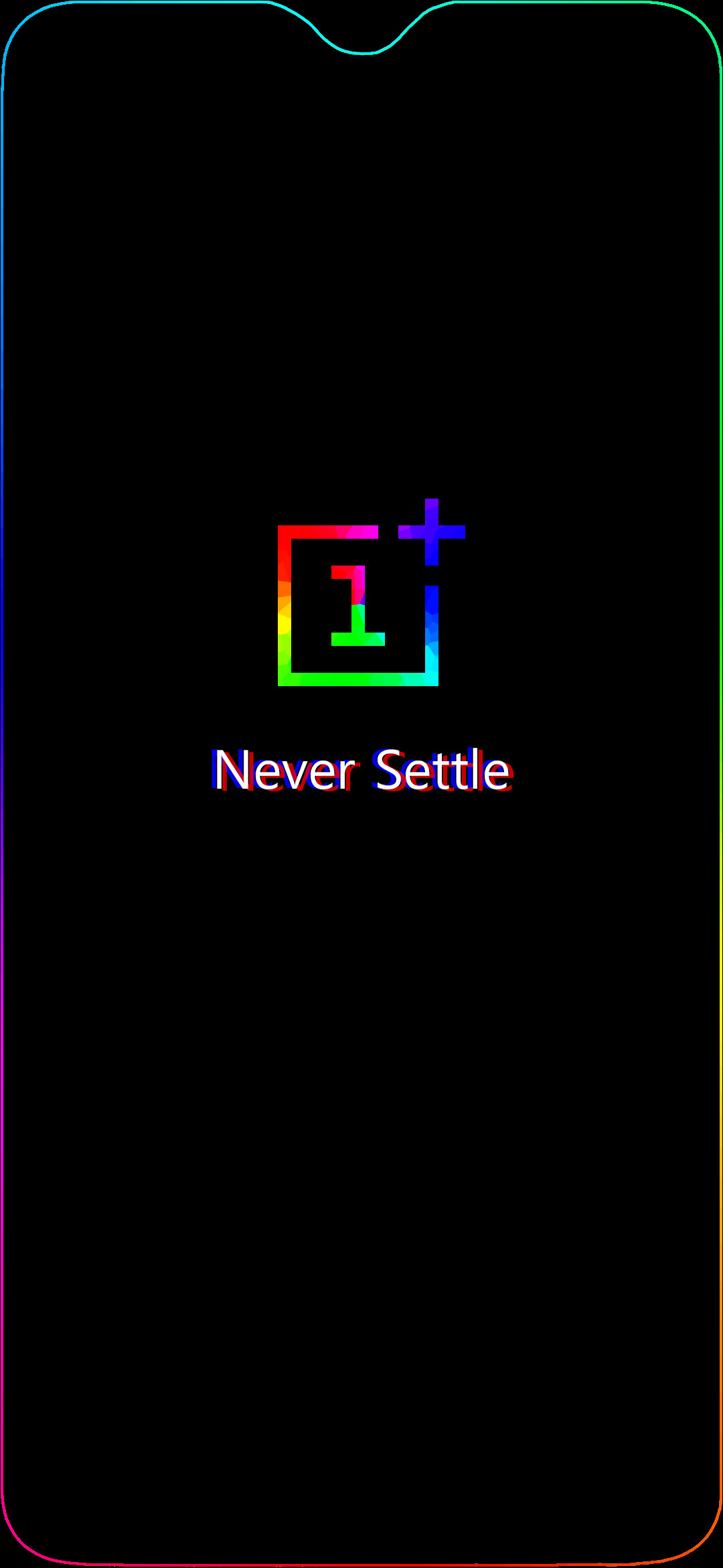 1080x2340 OnePlus 6T Edge Wallpaper Logo (With NOTCH!) [1080X2340], Phone