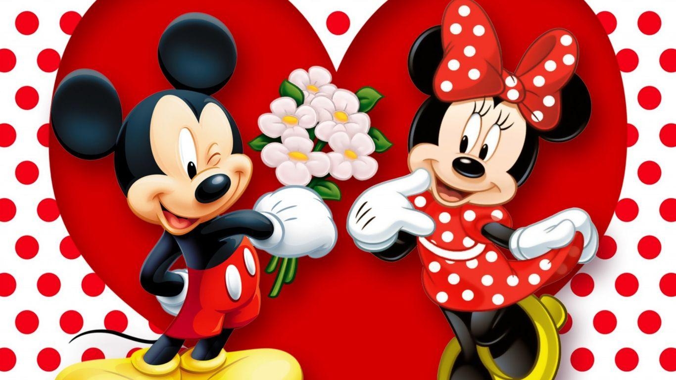 1370x770 Mitomania dc: Background Mickey Mouse And Minnie Mouse Love Couple, Desktop