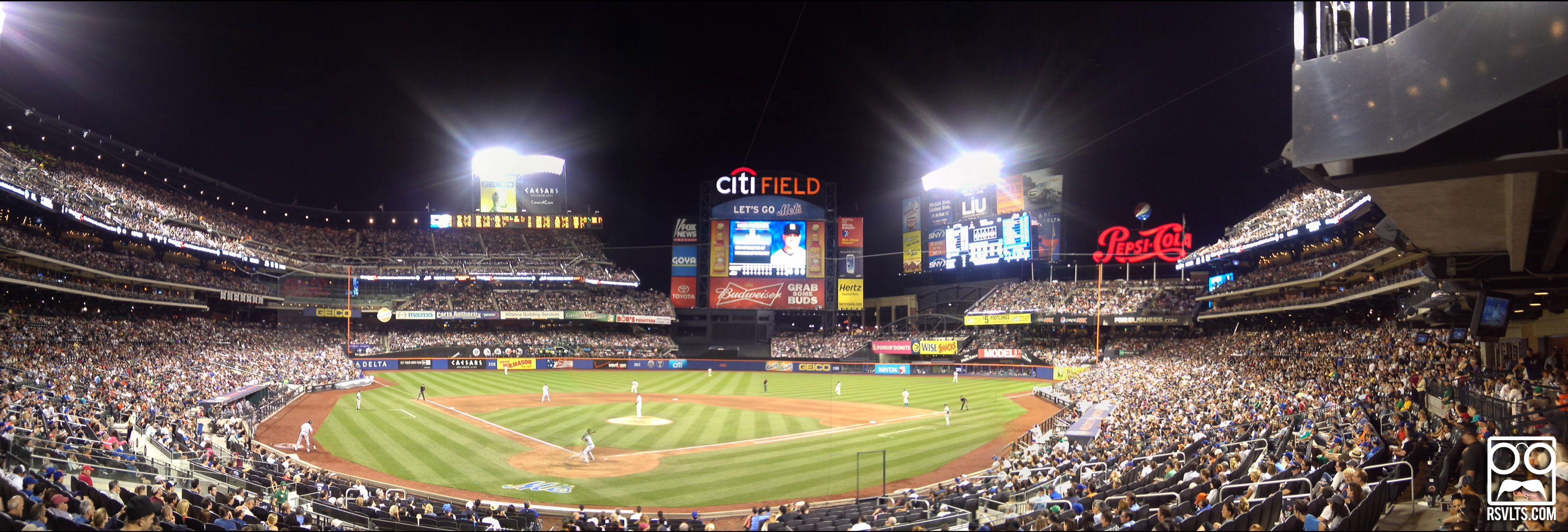 4000x1360 New York Mets' Citi Field In Panorama (5 Photo), Dual Screen