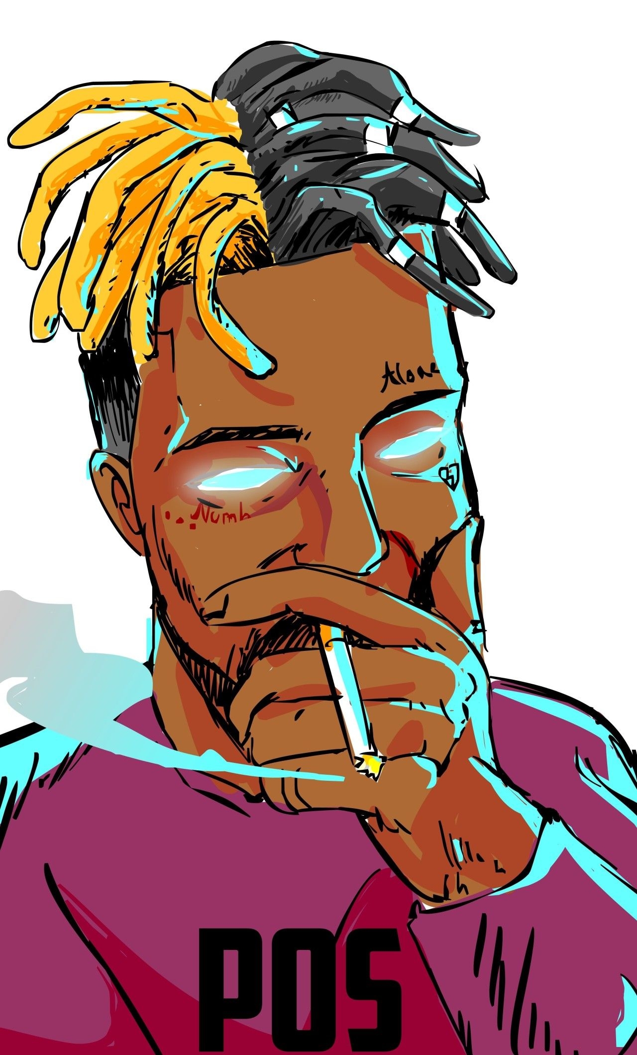 1280x2120 XXXTentacion Art iPhone HD 4k Wallpaper, Image, Background, Photo and Picture, Phone