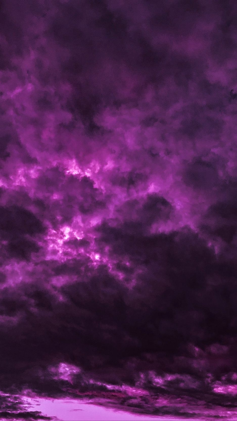 940x1670 Wallpaper Clouds, Sky, Purple, Thick, Dark Purple Background iPhone, Phone