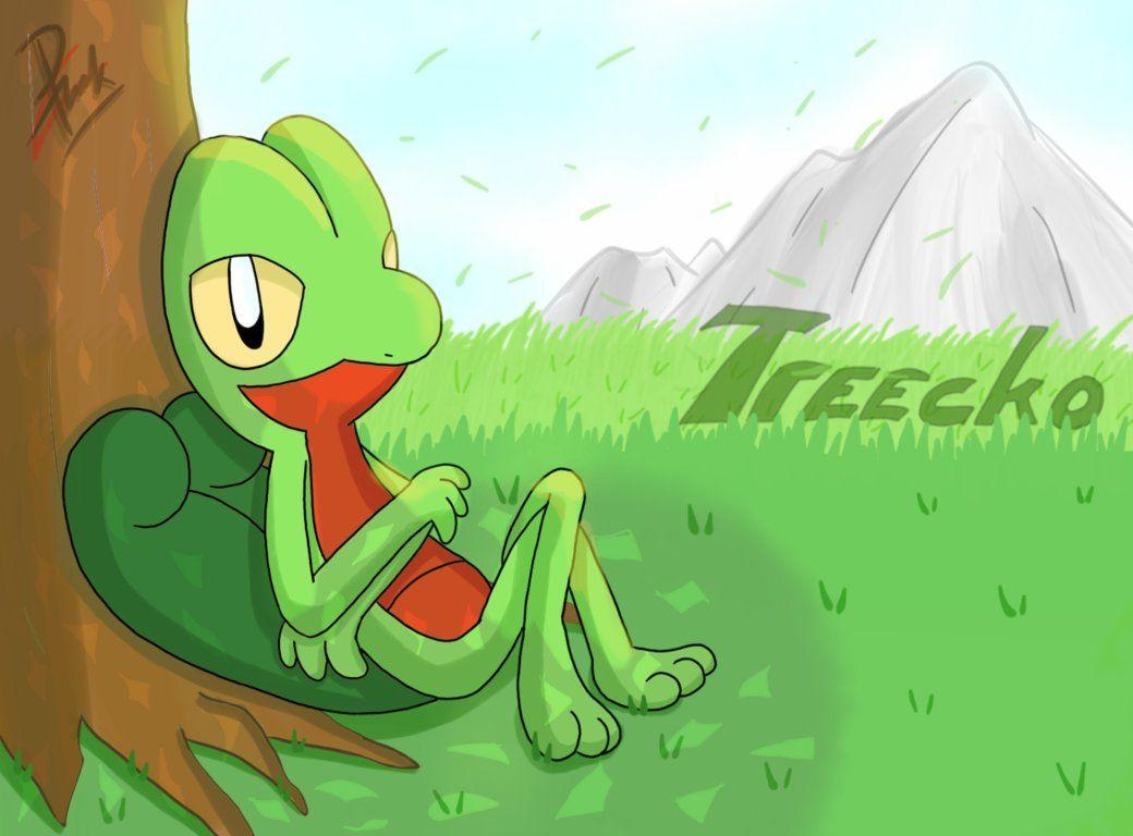 1040x770 Pokemon Treecko, Desktop