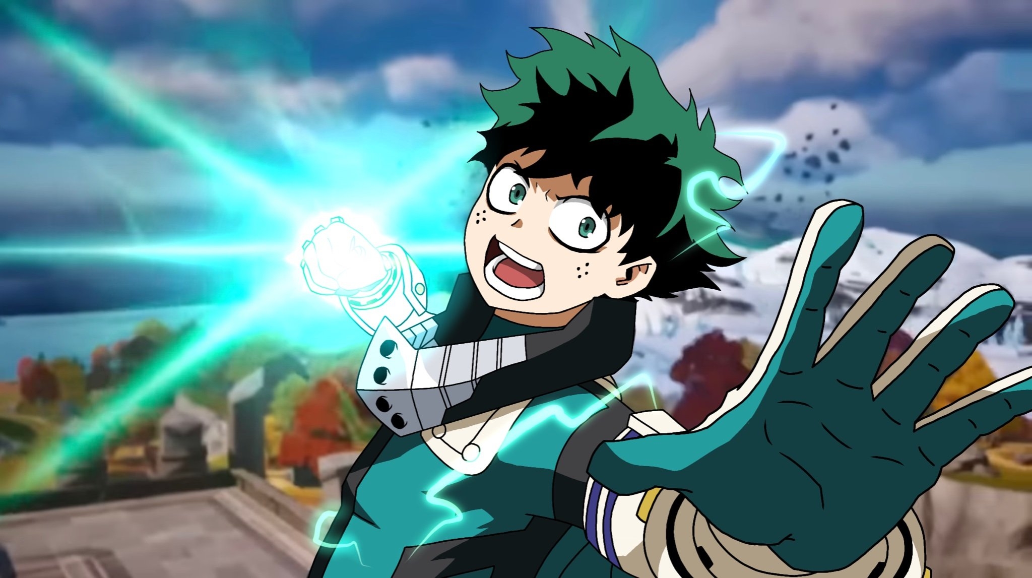 2050x1150 Izuku Midoriya Fortnite wallpaper, Desktop