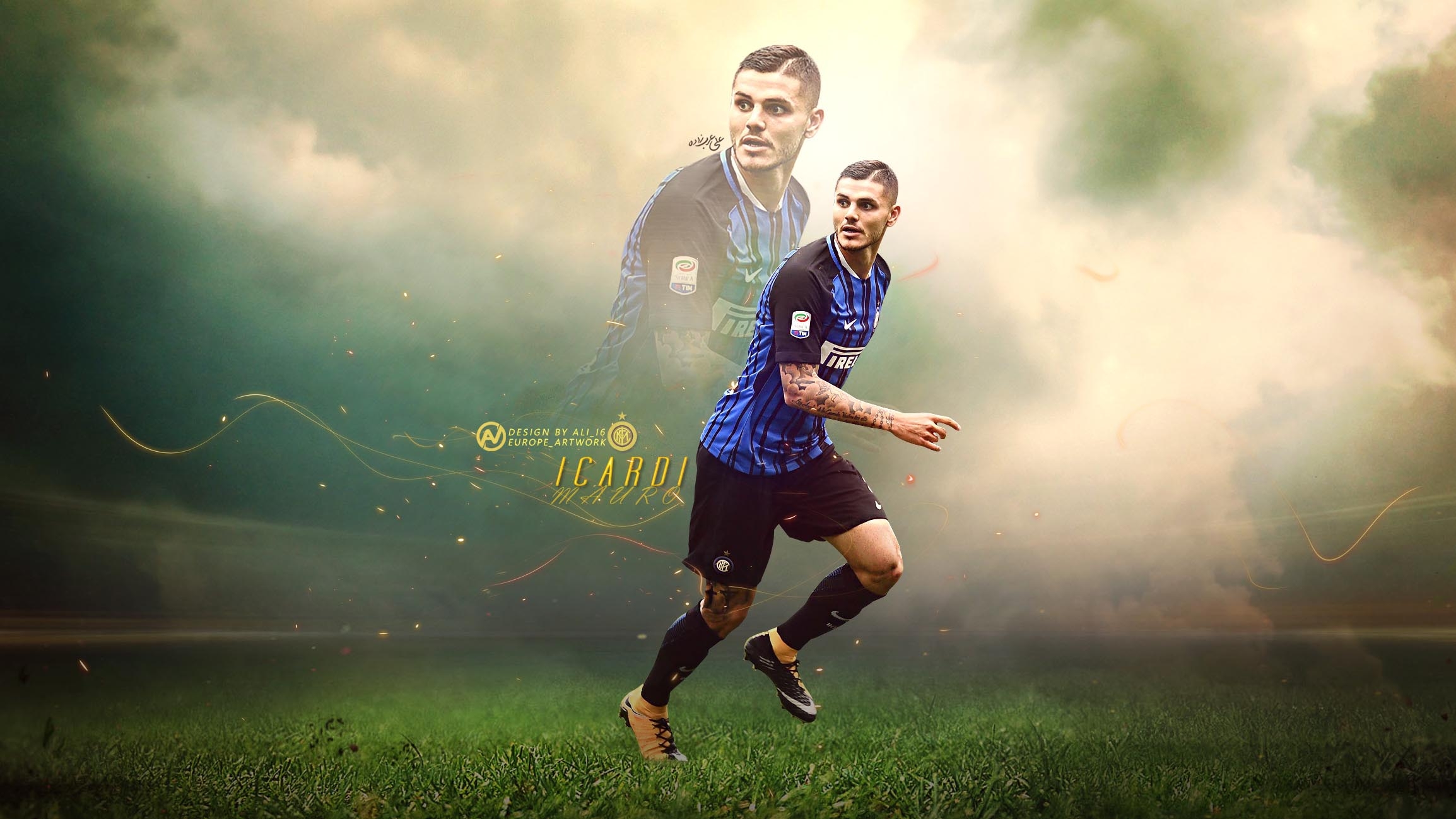 2310x1300 HD desktop wallpaper: Sports, Soccer, Inter Milan, Mauro Icardi download free picture, Desktop