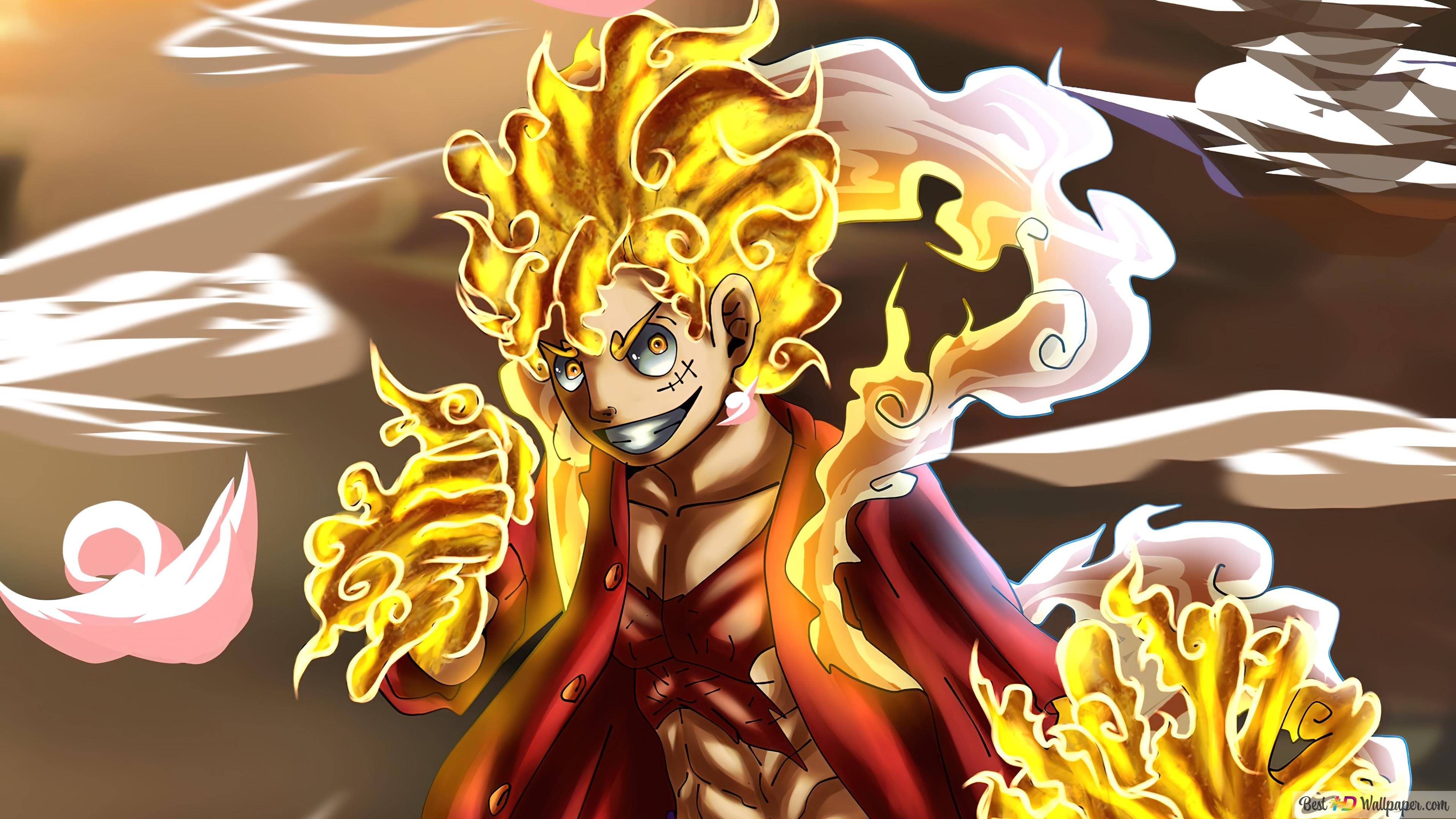 3840x2160 One Piece, Monkey D Luffy Gear 5 Sun God 4K wallpaper download, Desktop