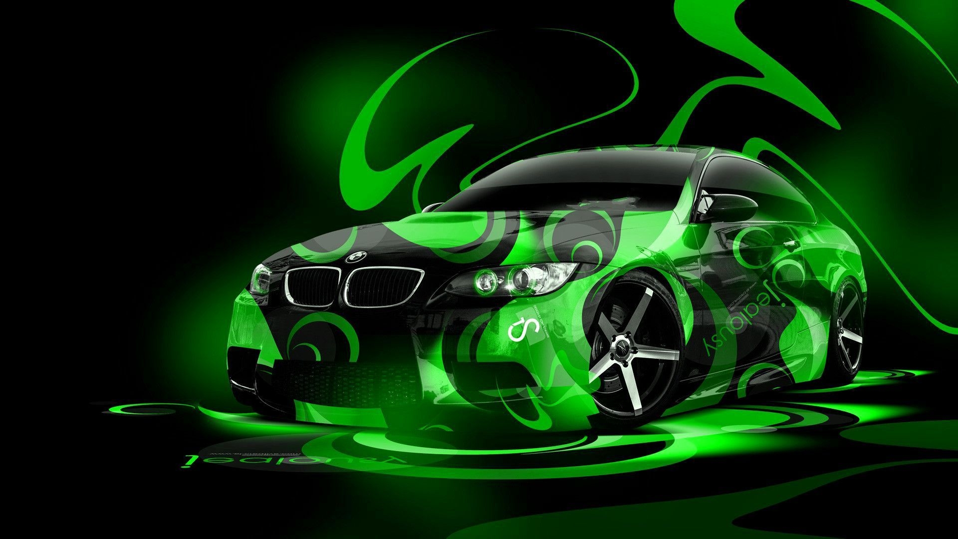 1920x1080 Neon Green Cool Car Wallpaper, Desktop