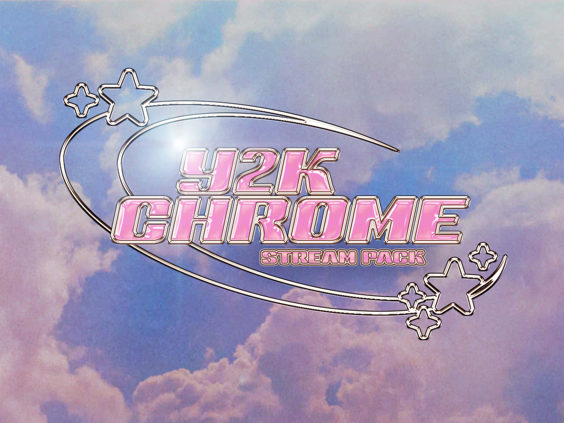 1920x1440 Download Chrome Cyber Y2K Aesthetic Stream Pack Wallpaper, Desktop