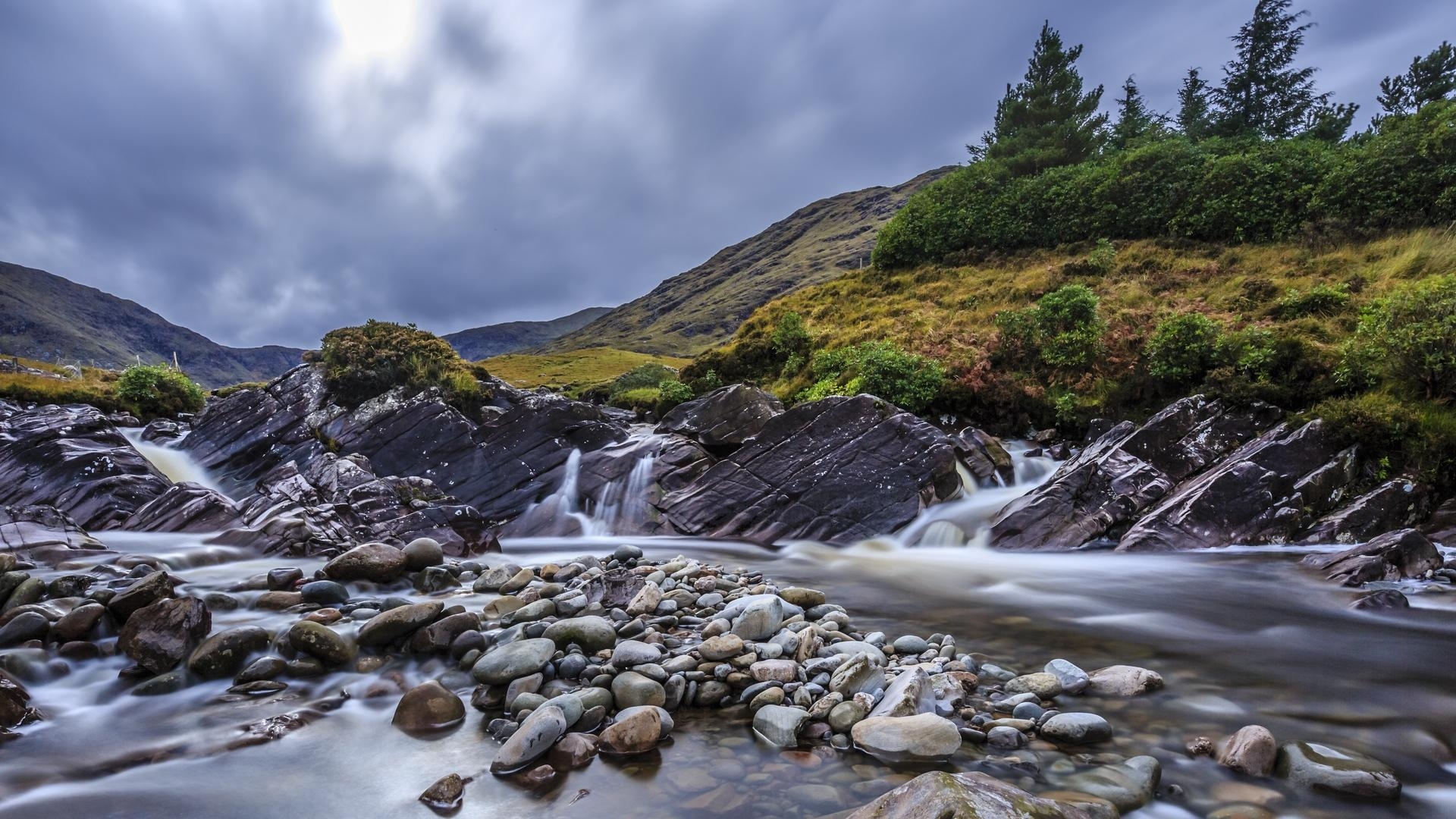 1920x1080 Download wallpaper  river, rocks, flow, water, Desktop