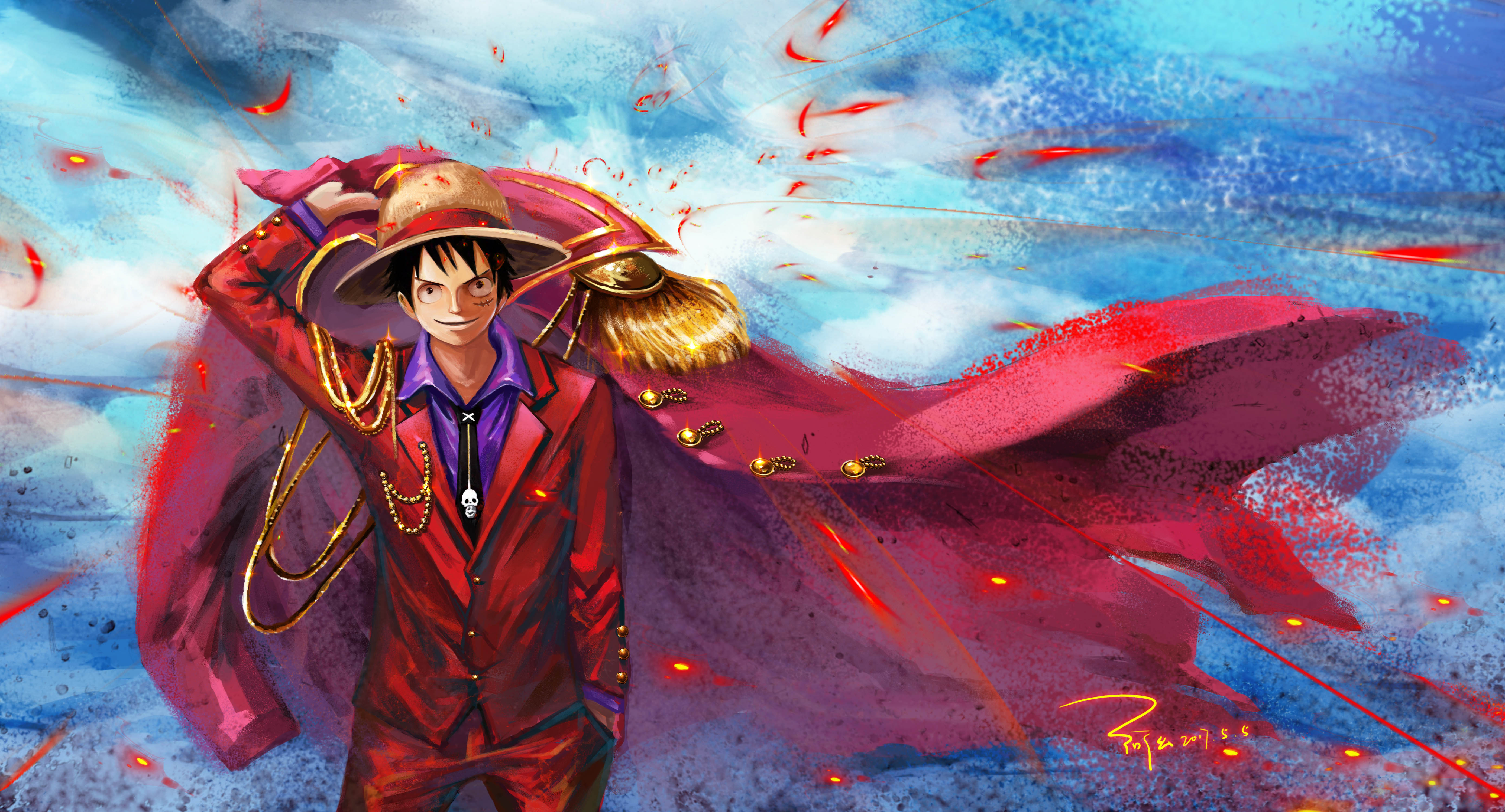 5560x3000 One Piece 4K Ultra HD Wallpaper by 阿幺, Desktop