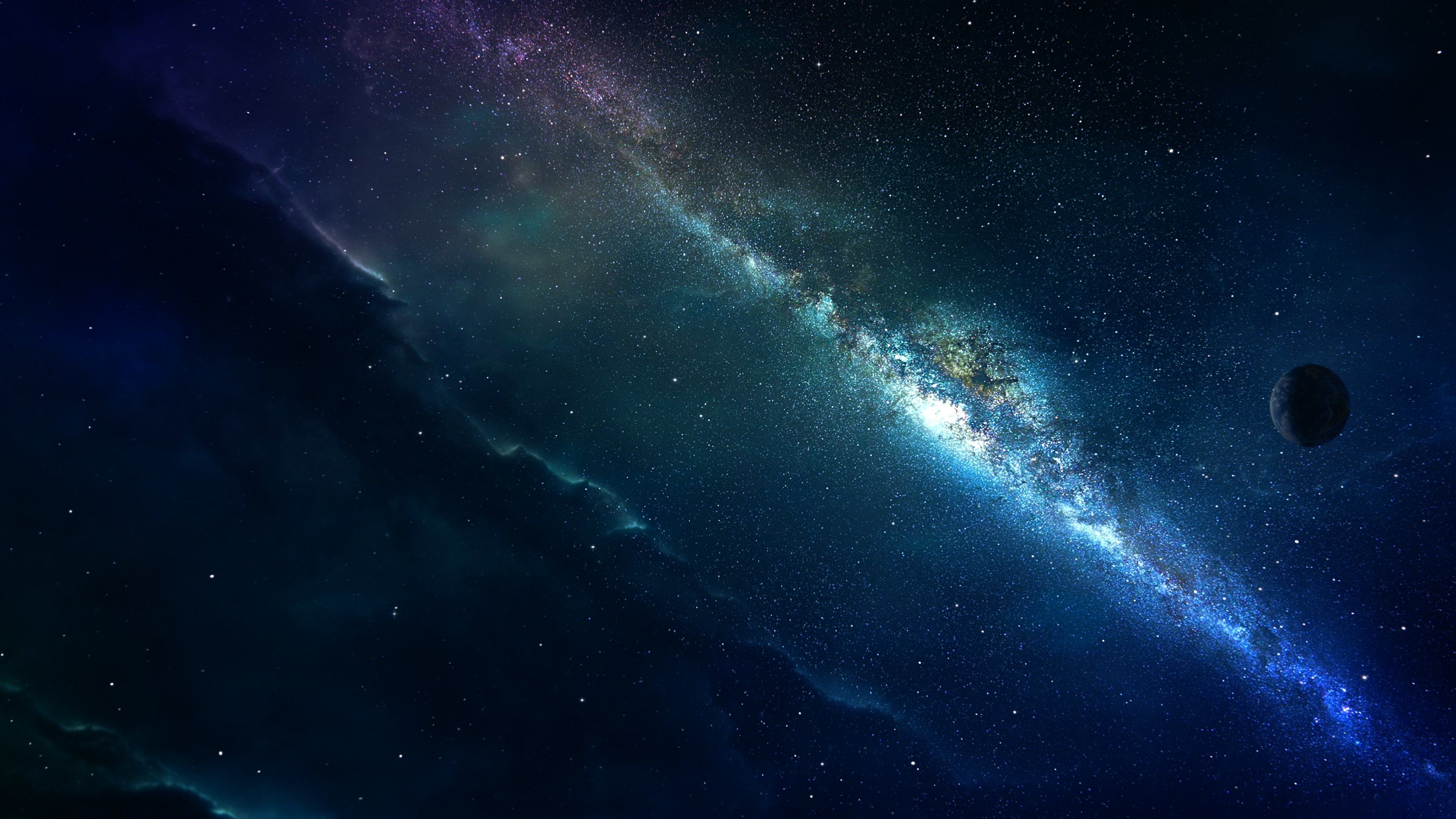 3490x1970 Wallpaper Universe 4k, Desktop