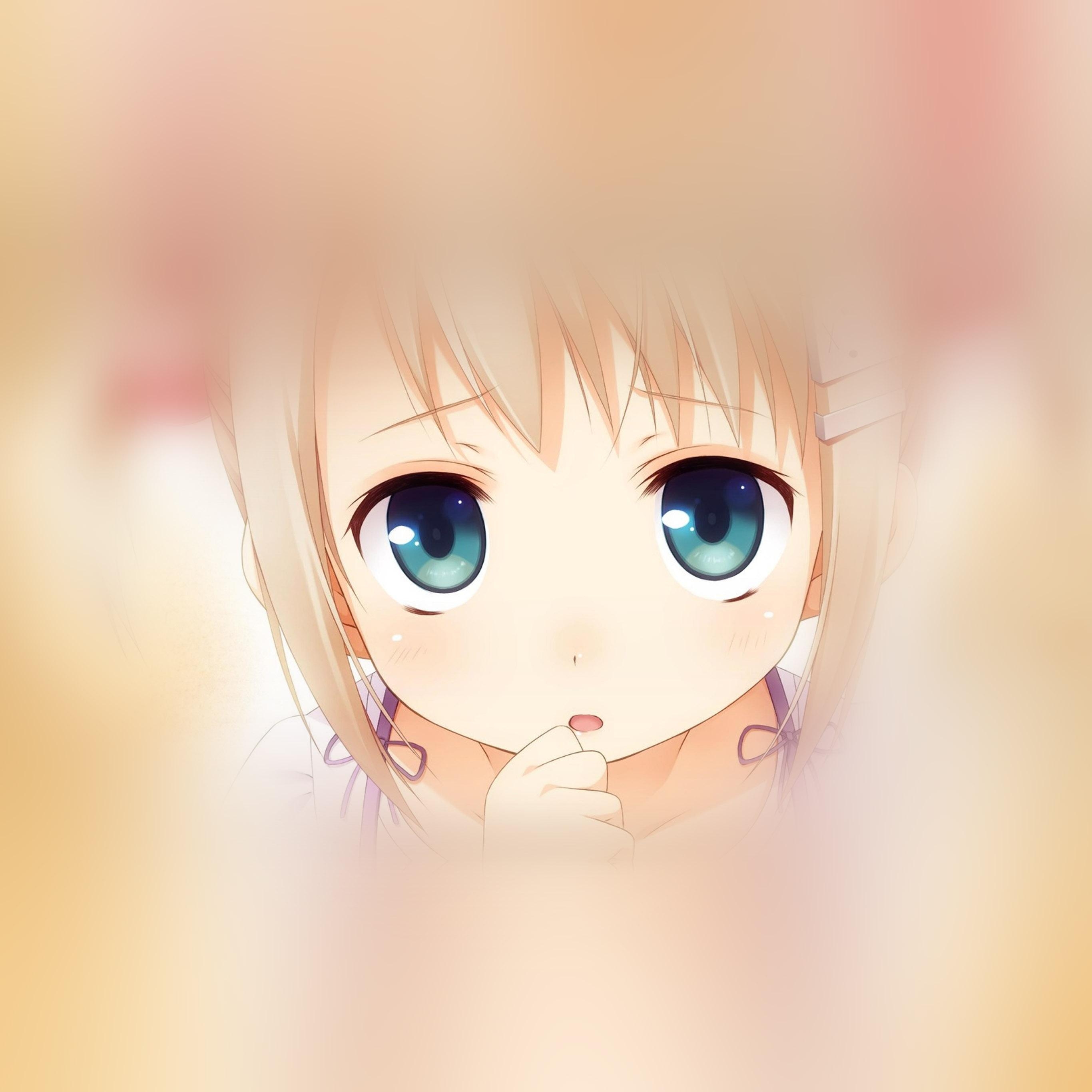 2740x2740 Anime Loli Baby Girl Pink Cute Wallpaper, Phone