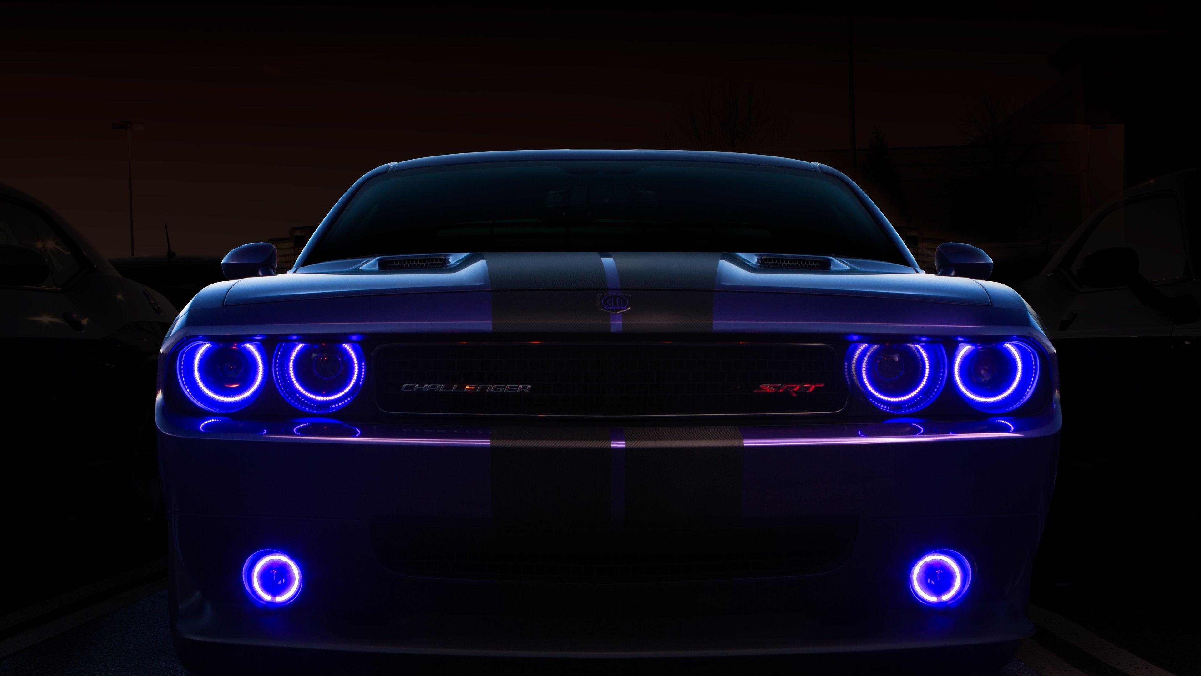 Purple Dodge Challenger Hellcat, Car Wallpaper, 4K, 3840x2160, Desktop Background