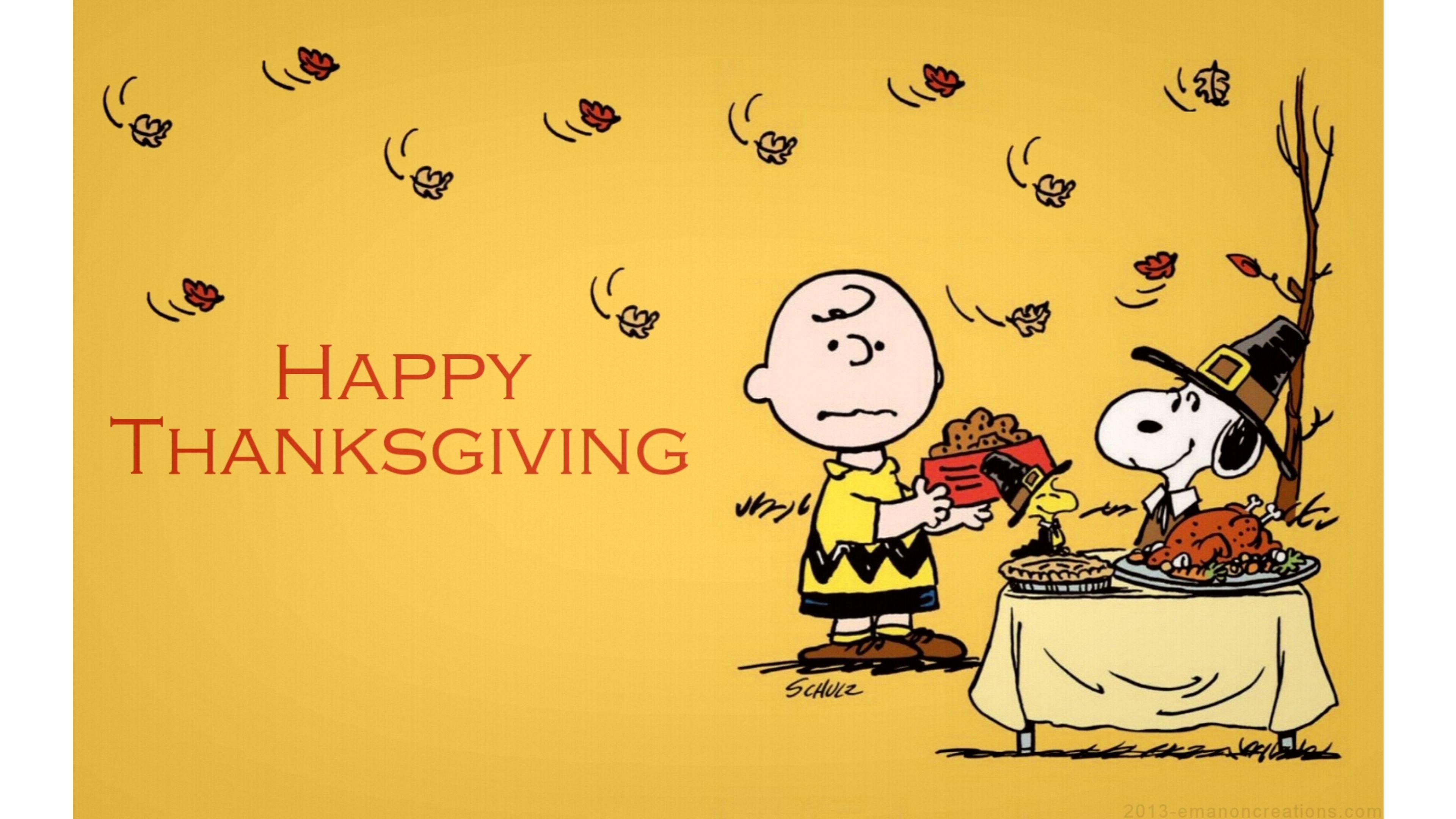 3840x2160 Charlie Brown Thanksgiving Wallpaper Free Charlie Brown Thanksgiving Background, Desktop