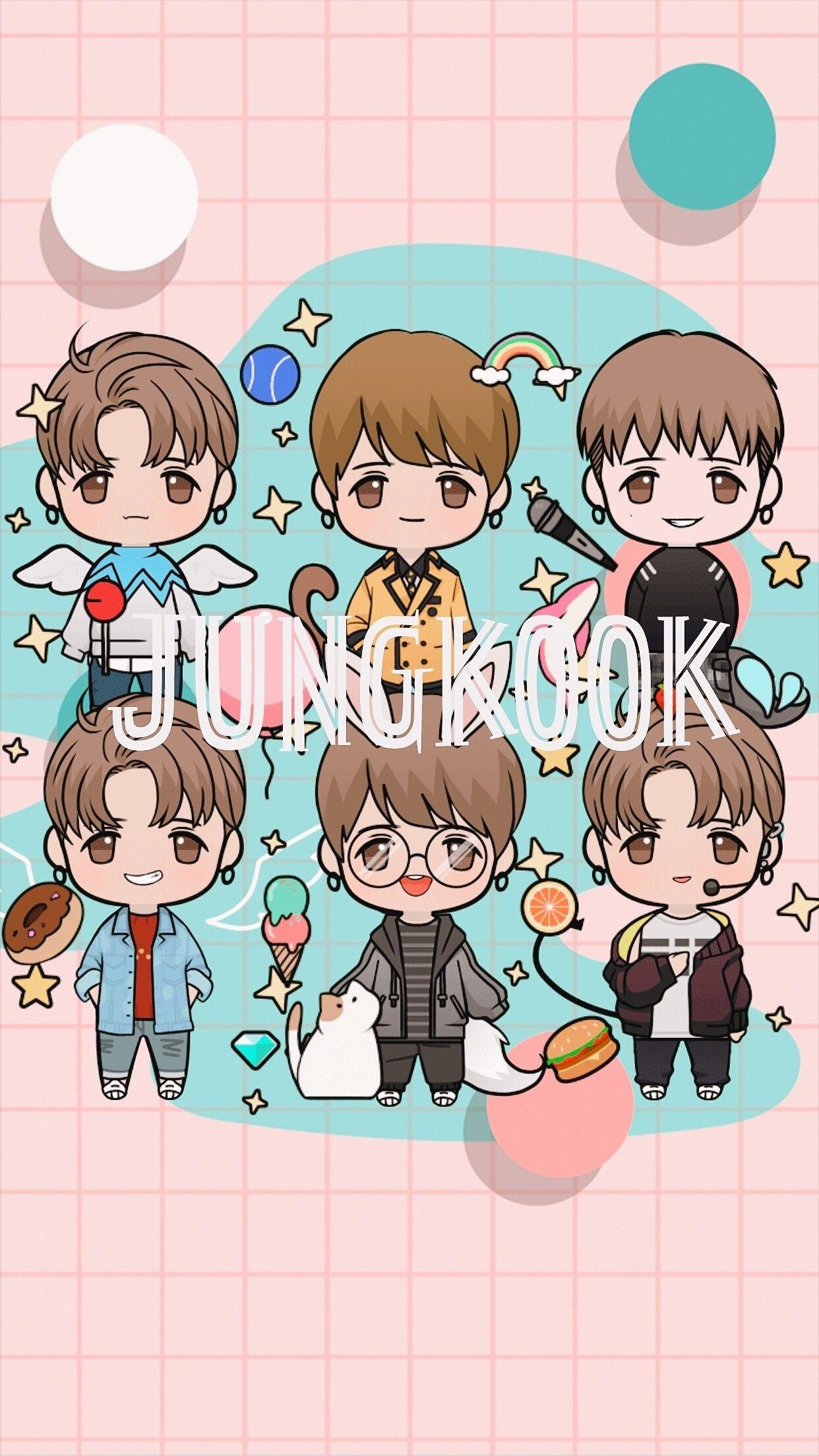 1250x2210 Cartoon Jungkook. Cartoon characters, Jungkook, Cartoon, Phone